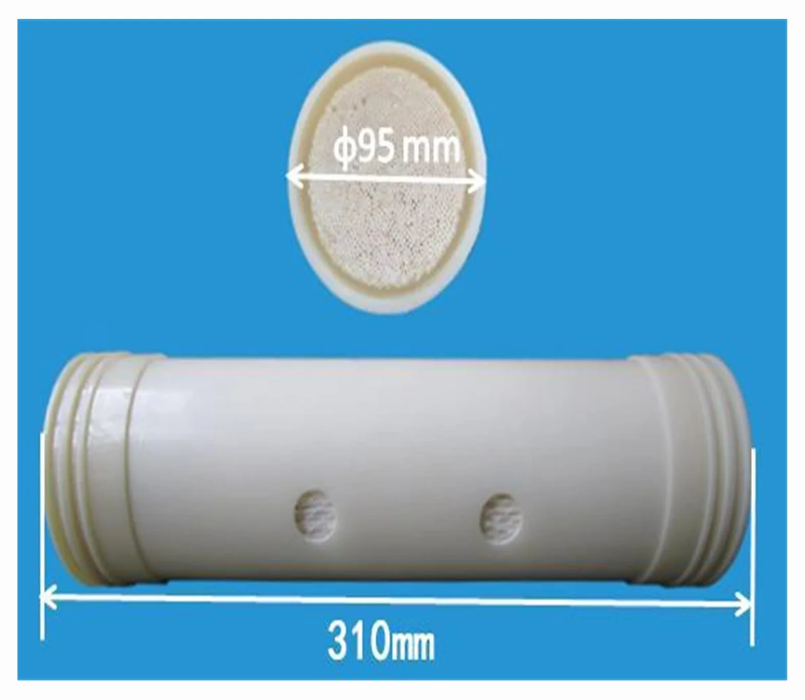 Membrana ultrafiltracyjna, filtr do oczyszczania wody z pustymi włóknami filtr do kranu, wymiana filtra wody Bezpieczne materiały(95X310)