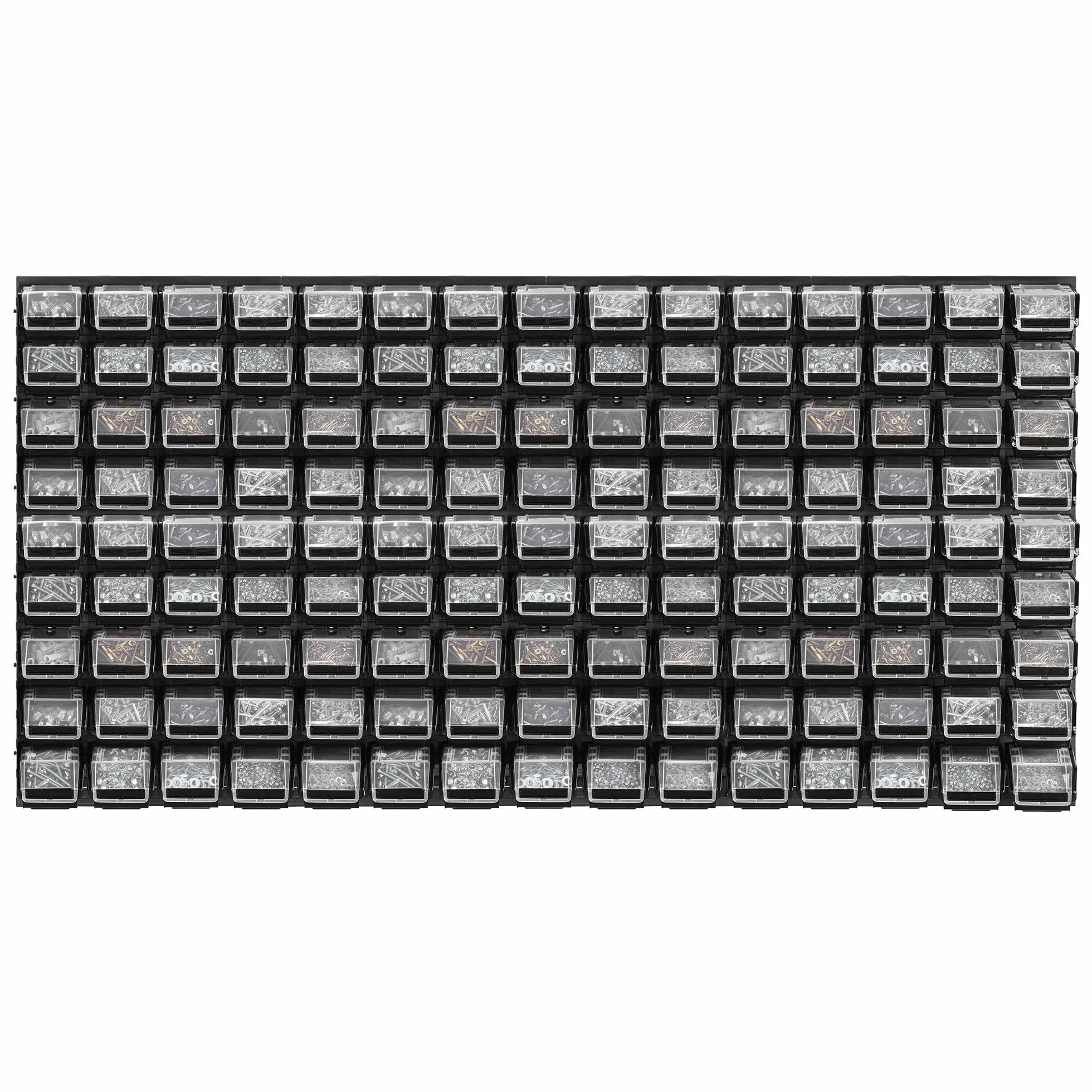 KADAX Regał ścienny na narzędzia, 156 x 78 cm, regał ścienny warsztatowy, regał warsztatowy do garażu, zestaw ścian na narzędzia, system magazynowy z pojemnikami do przechowywania, rozszerzalne płyty