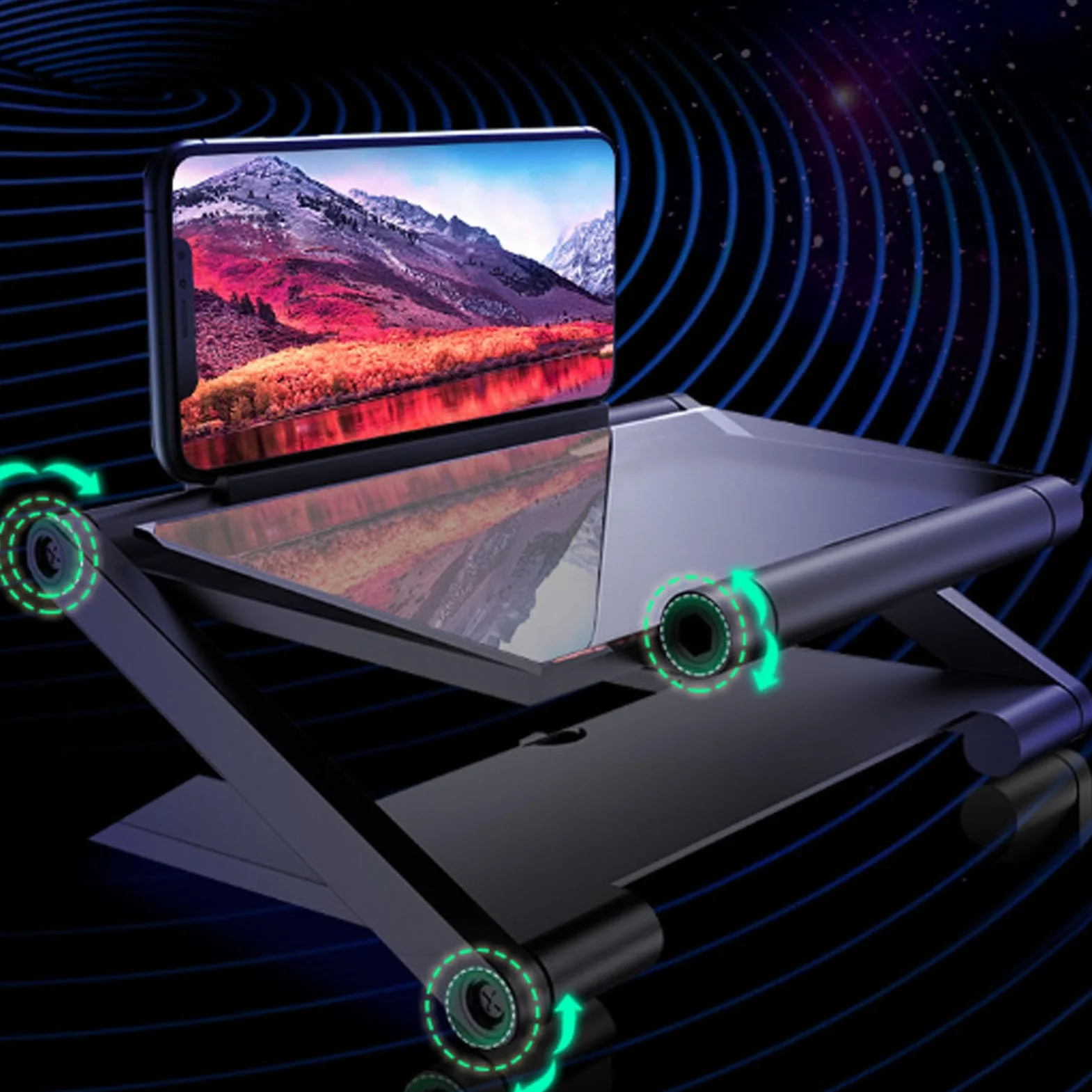 8-calowa Lupa 3D do Ekranu Telefonu z Blokadą Niebieskiego Światła, Składana Podstawa