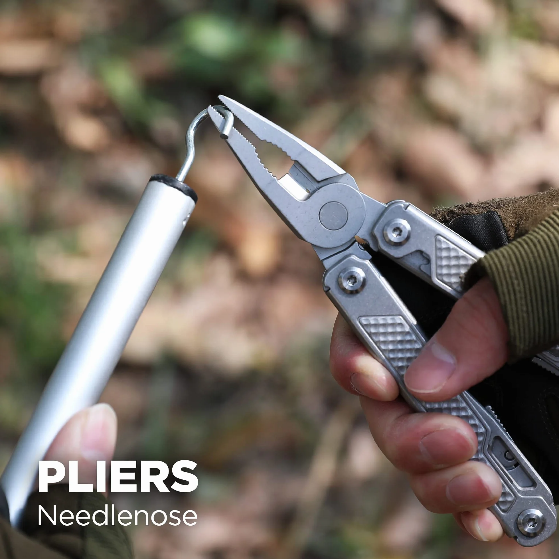 Swiss+Tech Wielofunkcyjne narzędzia do codziennego noszenia, 17 w 1, szczypce kieszonkowe, cążki do cięcia drutów i lin, otwieracz do puszek, śrubokręty, piłka do drewna, nożyczki, pilnik, samoblokujące się, wielofunkcyjne kombinerki do biwakowania, wędró