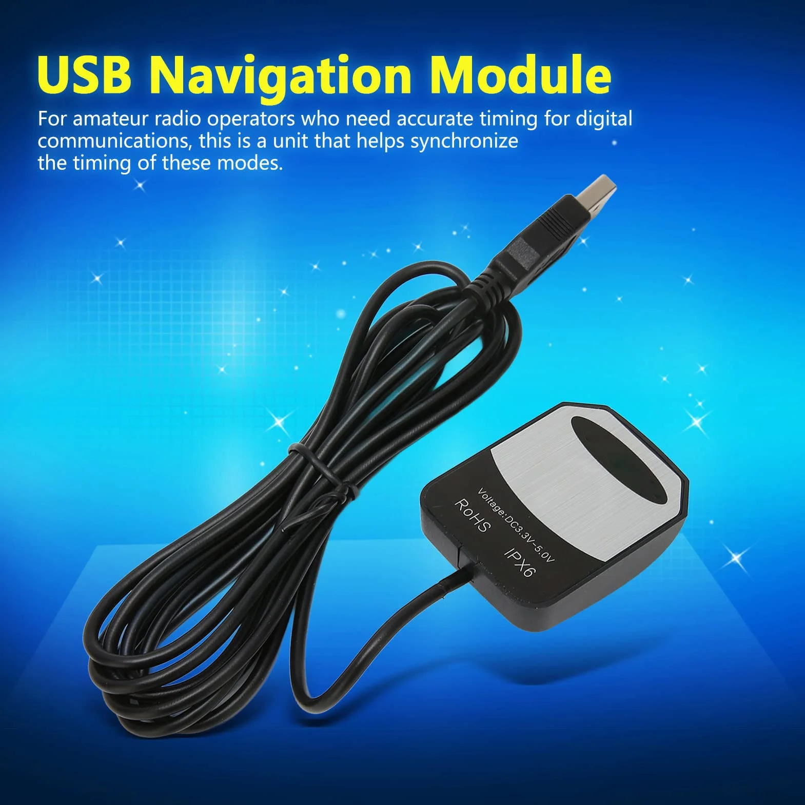 Moduł GPS USB Odbiornik Nawigacyjny Dongle Zewnętrzna Antena dla Earth Linux