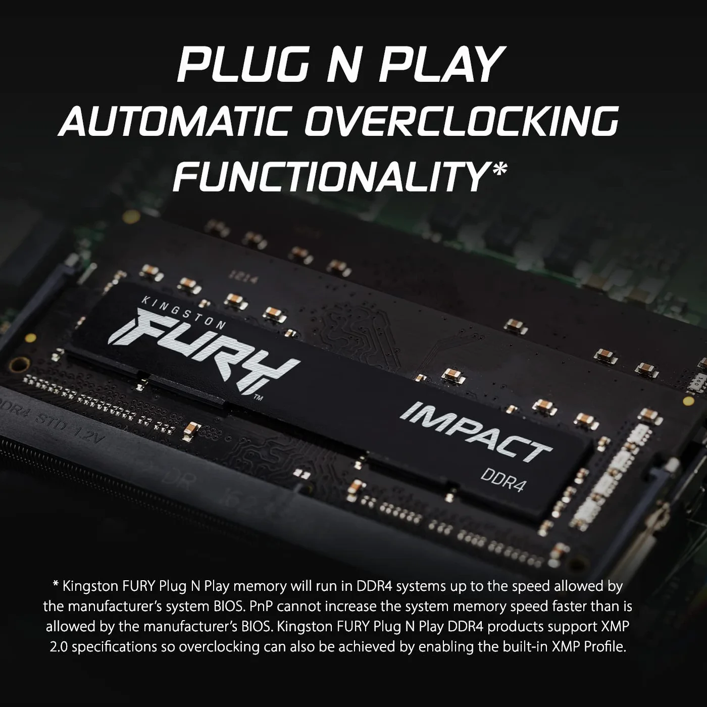 Kingston Fury Impact 32GB DDR4 PC 3200 KF432S20IBK2/32