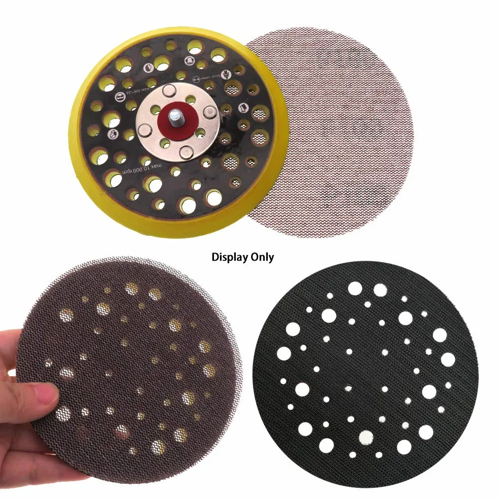 Tarcze ścierne siatkowe 5-calowa siatkowa tarcza ścierna 125 mm papier ścierny 80-600 z haczykiem na pętelkę bezpyłowy antyblokujący do lakieru samochodowego wykończenie metalu polerowanie(180 Grit)