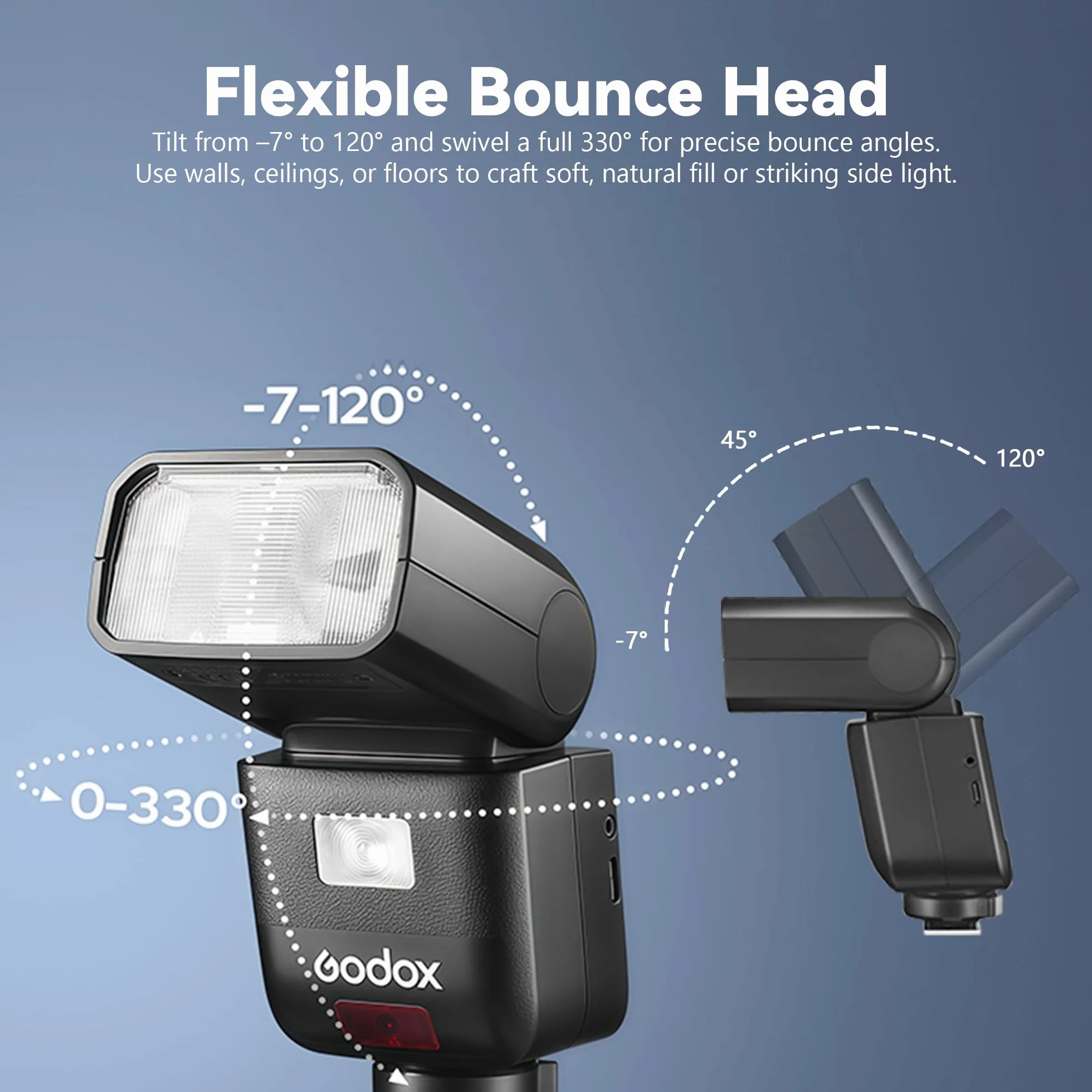 Godox V480 F TTL lampa błyskowa Speedlite GN50 HSS 2,4 GHz bezprzewodowa z ekranem dotykowym do aparatów Fuji