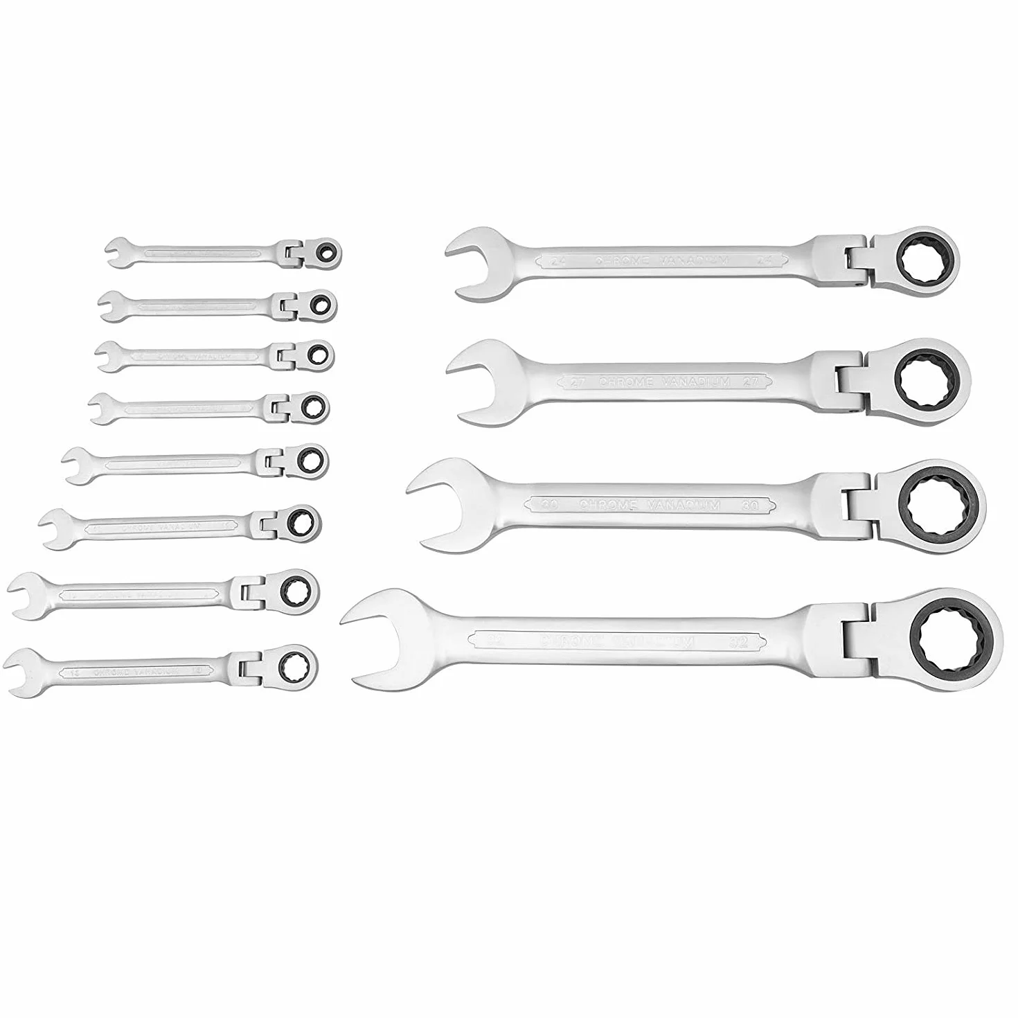 22-częściowy zestaw kluczy z grzechotką, 6-32 mm, z grzechotką, klucz oczkowy, klucz oczkowy, klucz płaski, walizka, klucz śrubowy, z pudełkiem