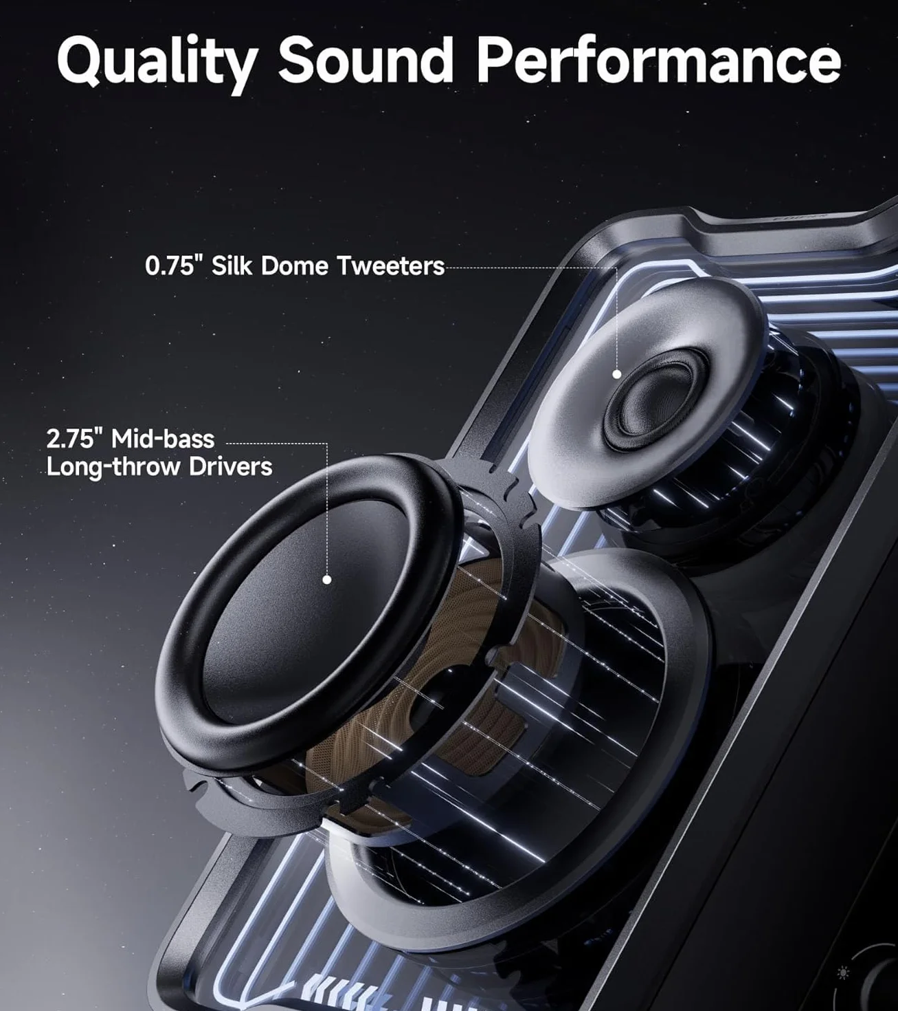 EDIFIER QR30 Aktywny głośnik biurkowy z Bluetooth V5.4, dynamiczne efekty świetlne - 30 W RMS - czarny