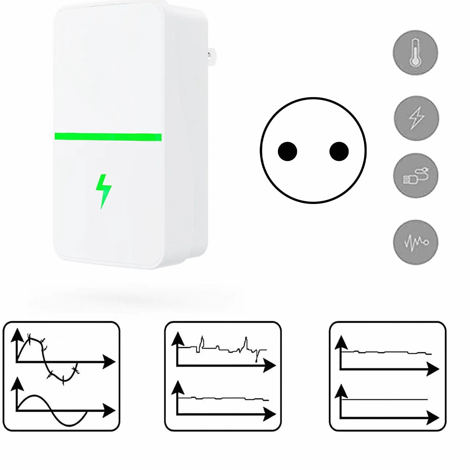 3SZT. Oszczędność Energii, Urządzenie Blokujące Moc, Urządzenie Oszczędności Elektryczności Pro Oszczędność Energii, Skrzynka Oszczędności Elektrycznej (100 do 240V)