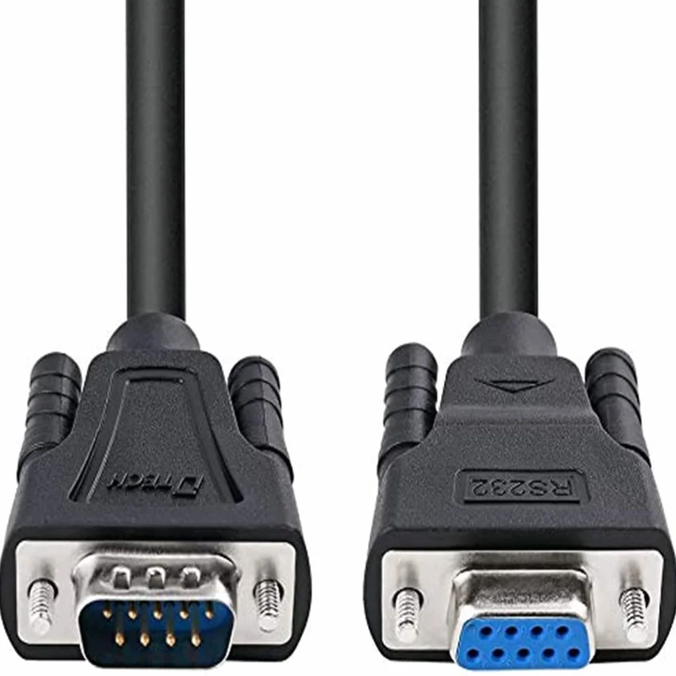 DTECH kabel szeregowy RS232 0,5 m przedłużacz 9-biegunowy czarny