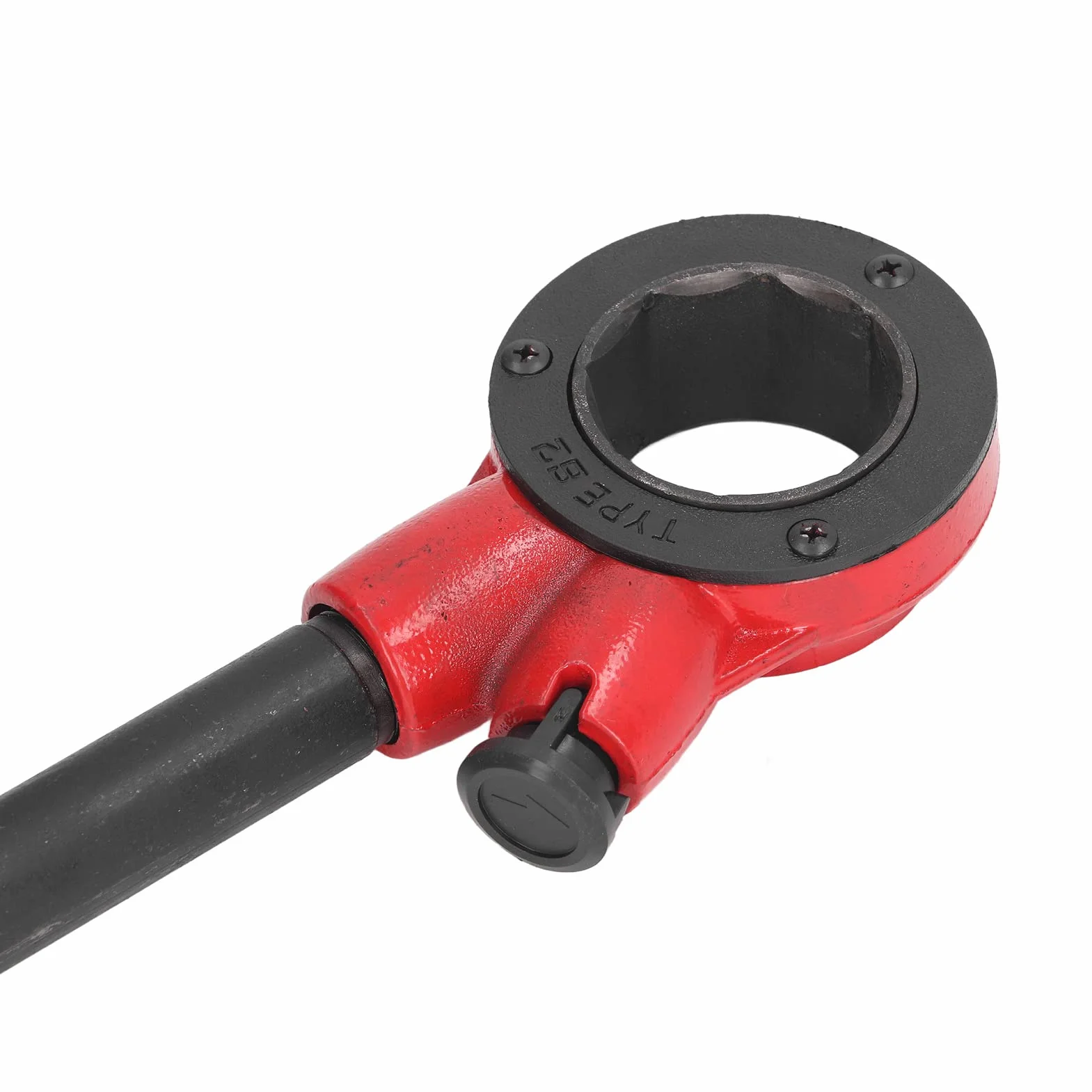 Zestaw do Gwintowania Rur, Zestaw do Gwintowania Rur z Mechanizmem Zapadkowym Ręczna Gwinciarka Zapadkowa Narzędzia dla Hydraulików 62B 4 Matryce Zestaw Narzędzi do Gwintowania