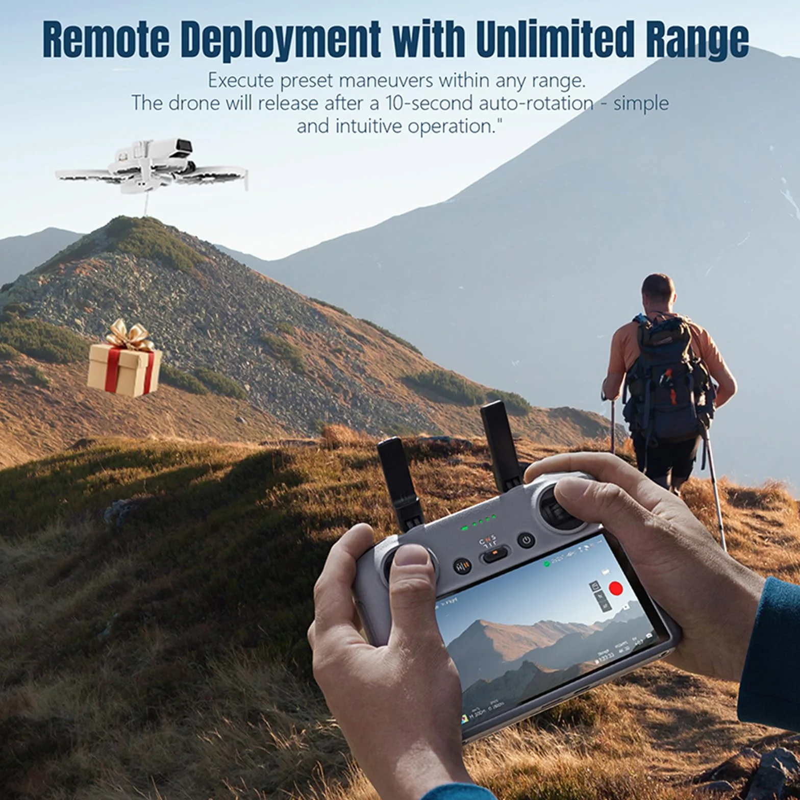 System zrzutu drona do miotacza geomagnetycznego DJI FLIP z interfejsem 1/4 otworu na śrubę, wspornik rozszerzający, dostawa transportu, urządzenie do zwalniania ładunku