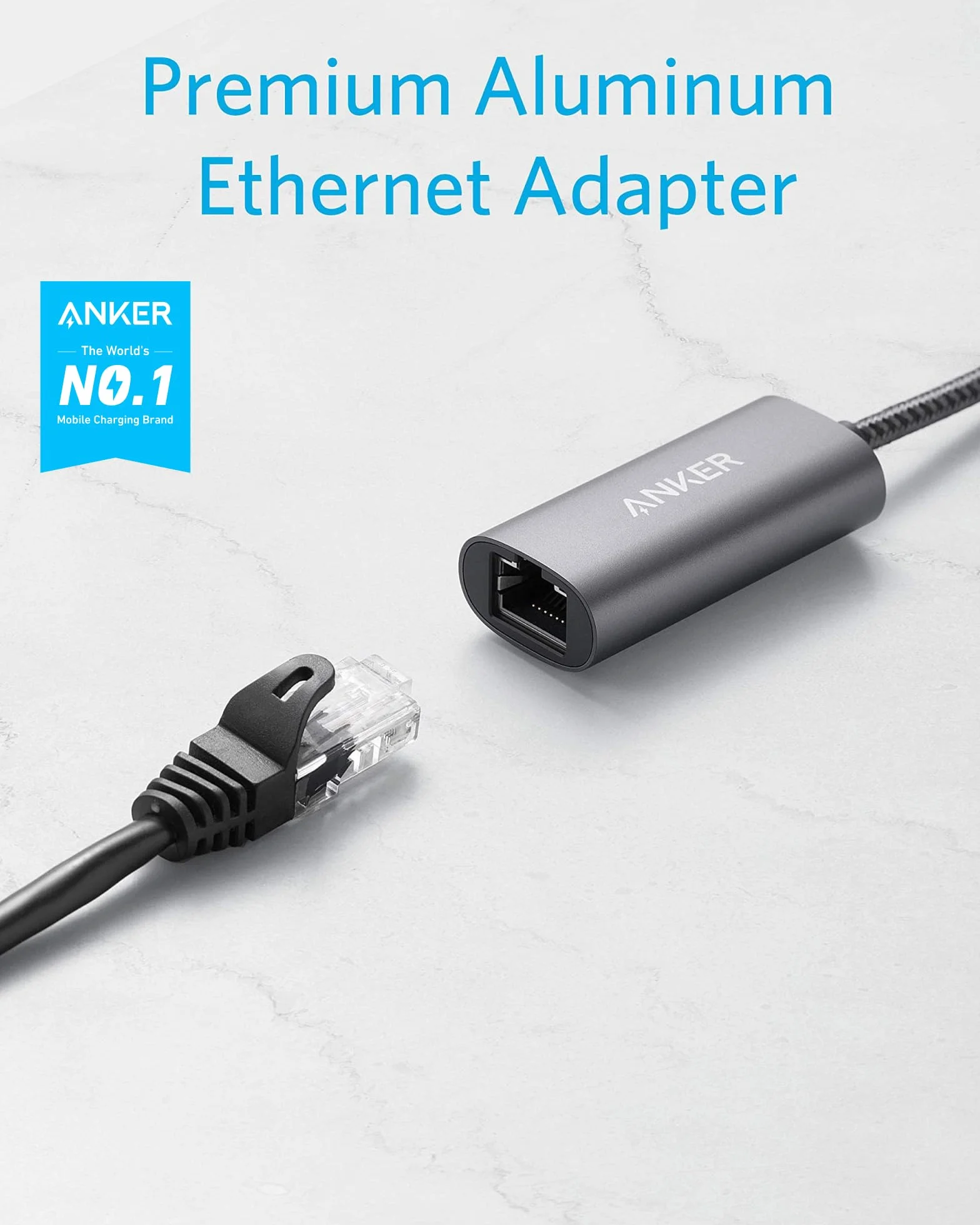 Anker PowerExpand USB 3.0 na Gigabit Ethernet adapter aluminiowy do MacBook