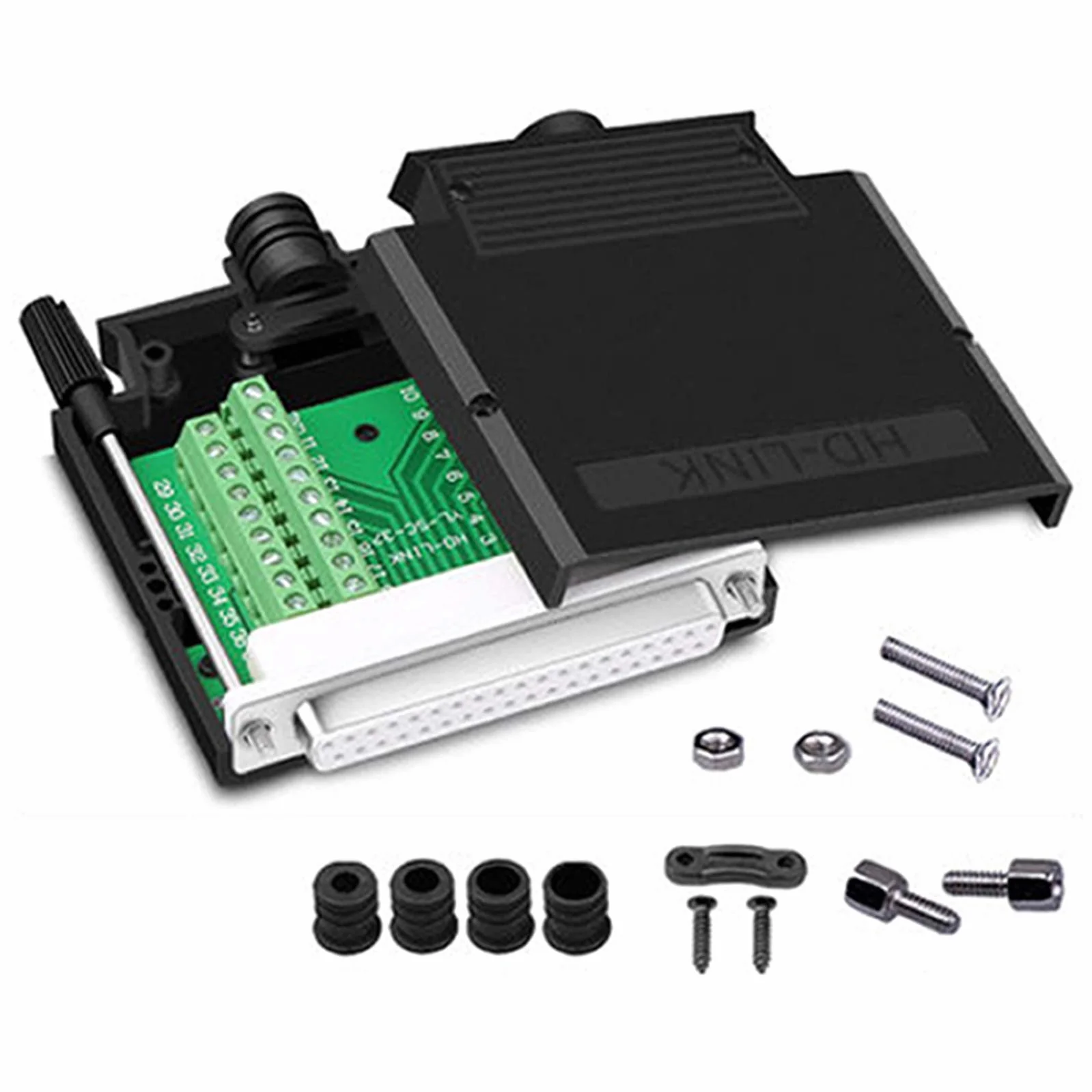 Adapter RS232 D-SUB DB37 żeński bez szwu 37-pinowy złącze Breakout Board