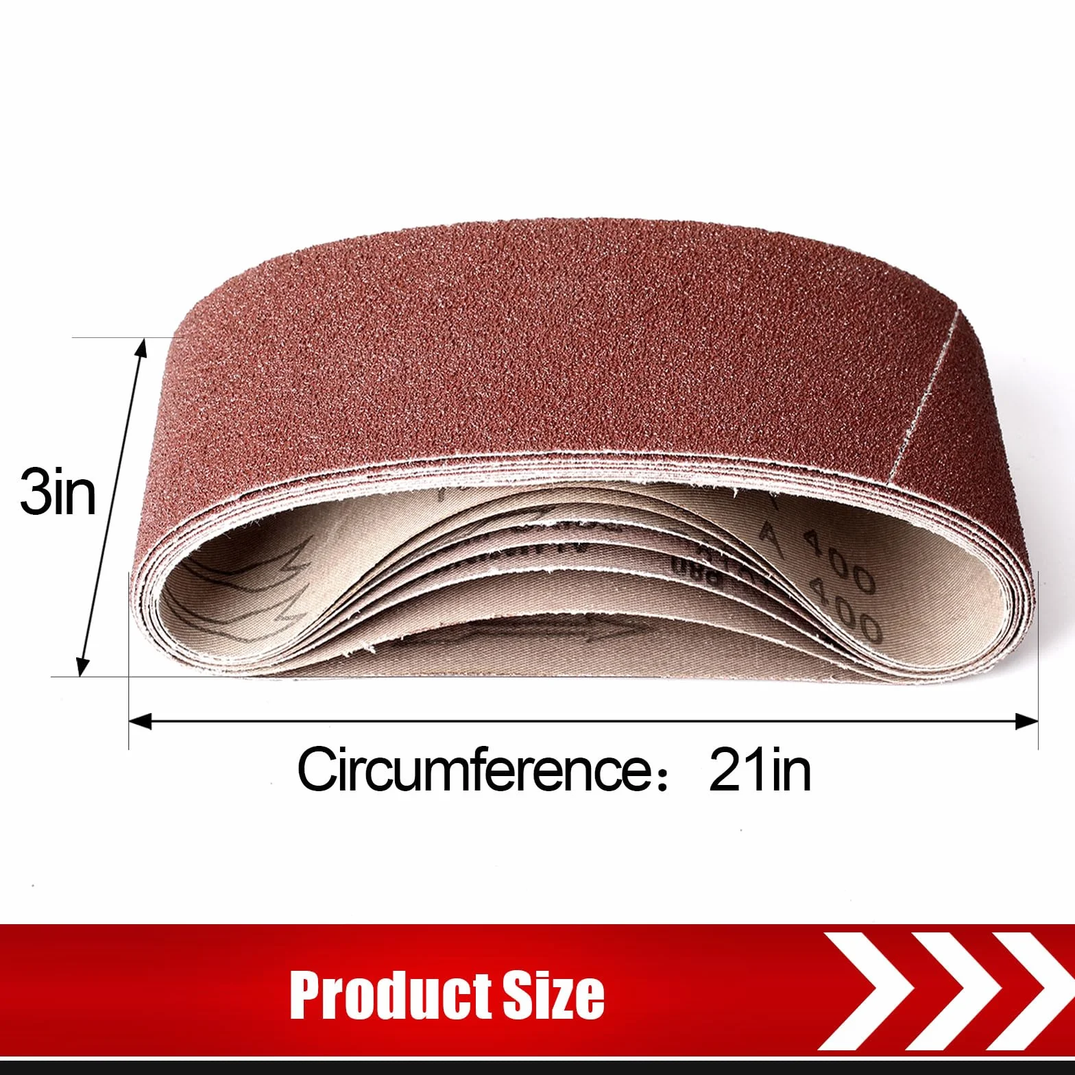 BOSHCRAFT 8 x paski szlifierskie 50 cm, 21 szt. papieru szlifierskiego taśmowego 40/60/80/120/180/240/400 asortyment pas szlifierski do szlifierki taśmowej premium ostrzenie noży do obróbki drewna polerowanie metalu
