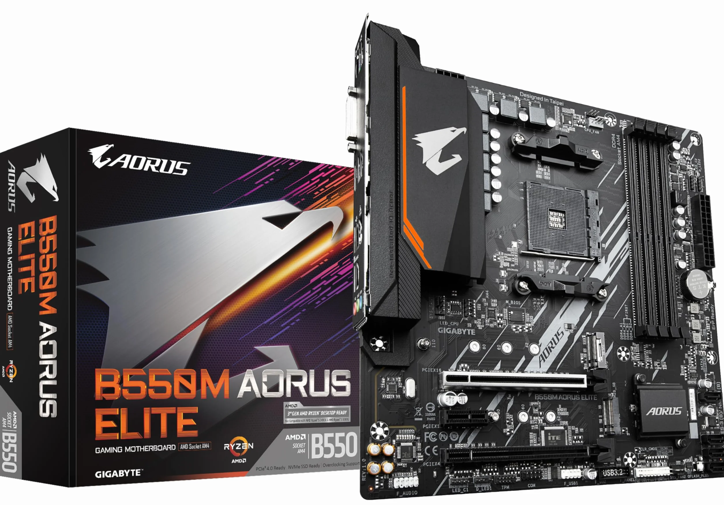 GIGABYTE B550M AORUS ELITE mATX Motherboard for AMD AM4