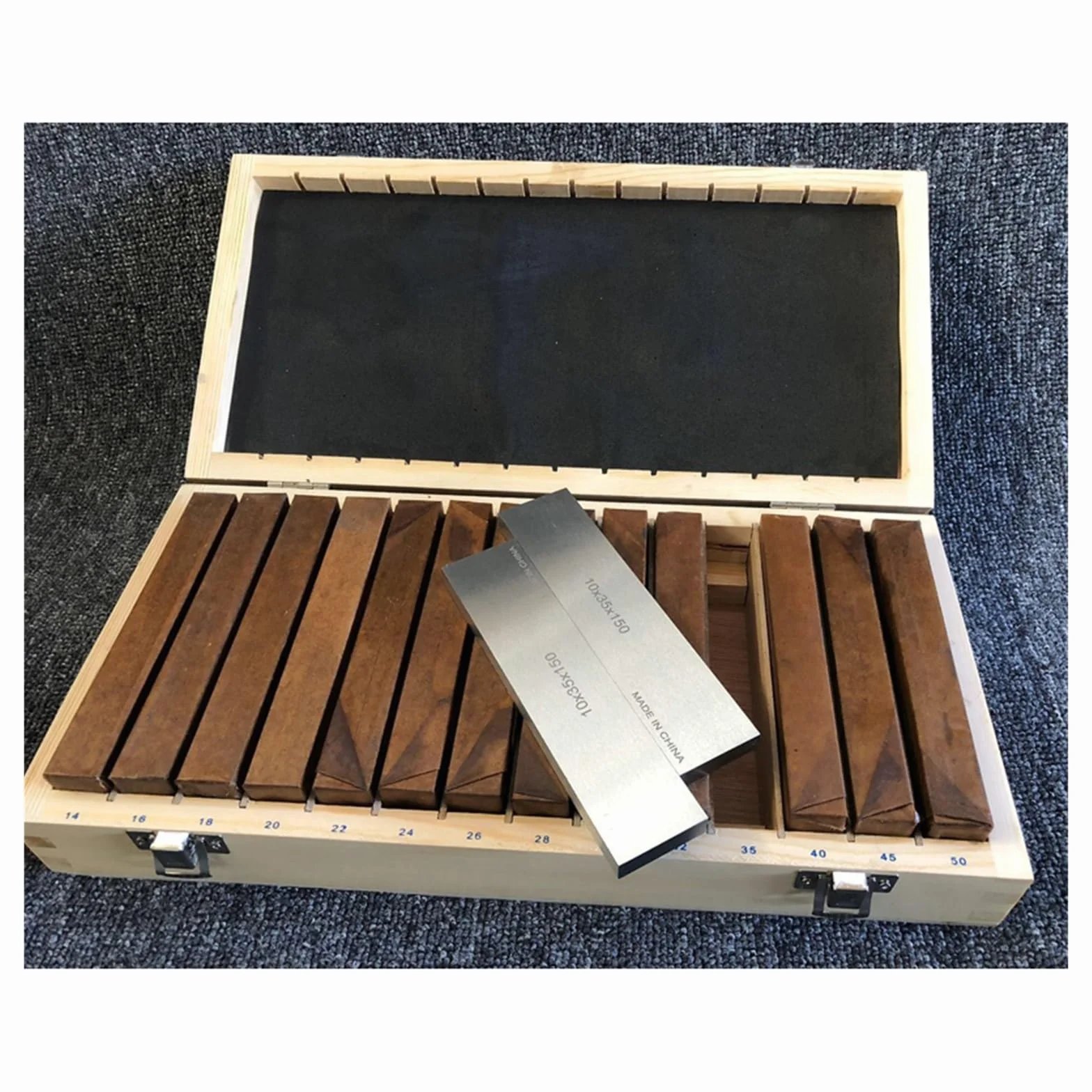 Płytki wzorcowe, 150x10mm 14 par precyzyjny zestaw równoległy, równoległość: 0.005mm 150mm bloków równoległych, podkładka równoległa, płytka wzorcowa, podkładki do frezowania CNC