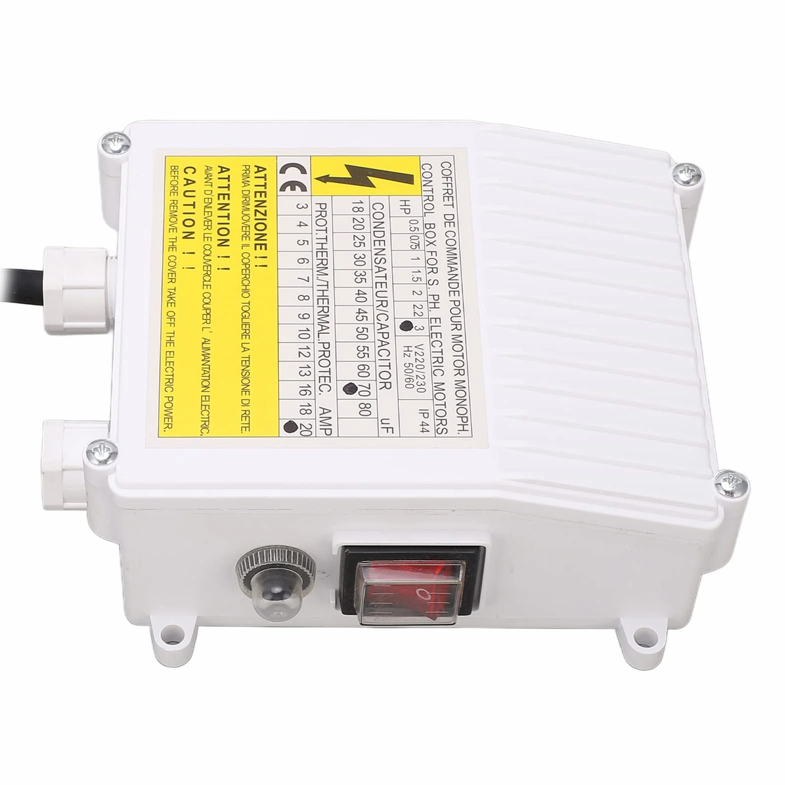Zerodis Kontrola Sterowania Pompy Głębinowej Robusa - 2,2 KW 3,0 - Brakuje Odporności na Pompy Nurkowe 70UF 20A (Wtyczka UE 220V)