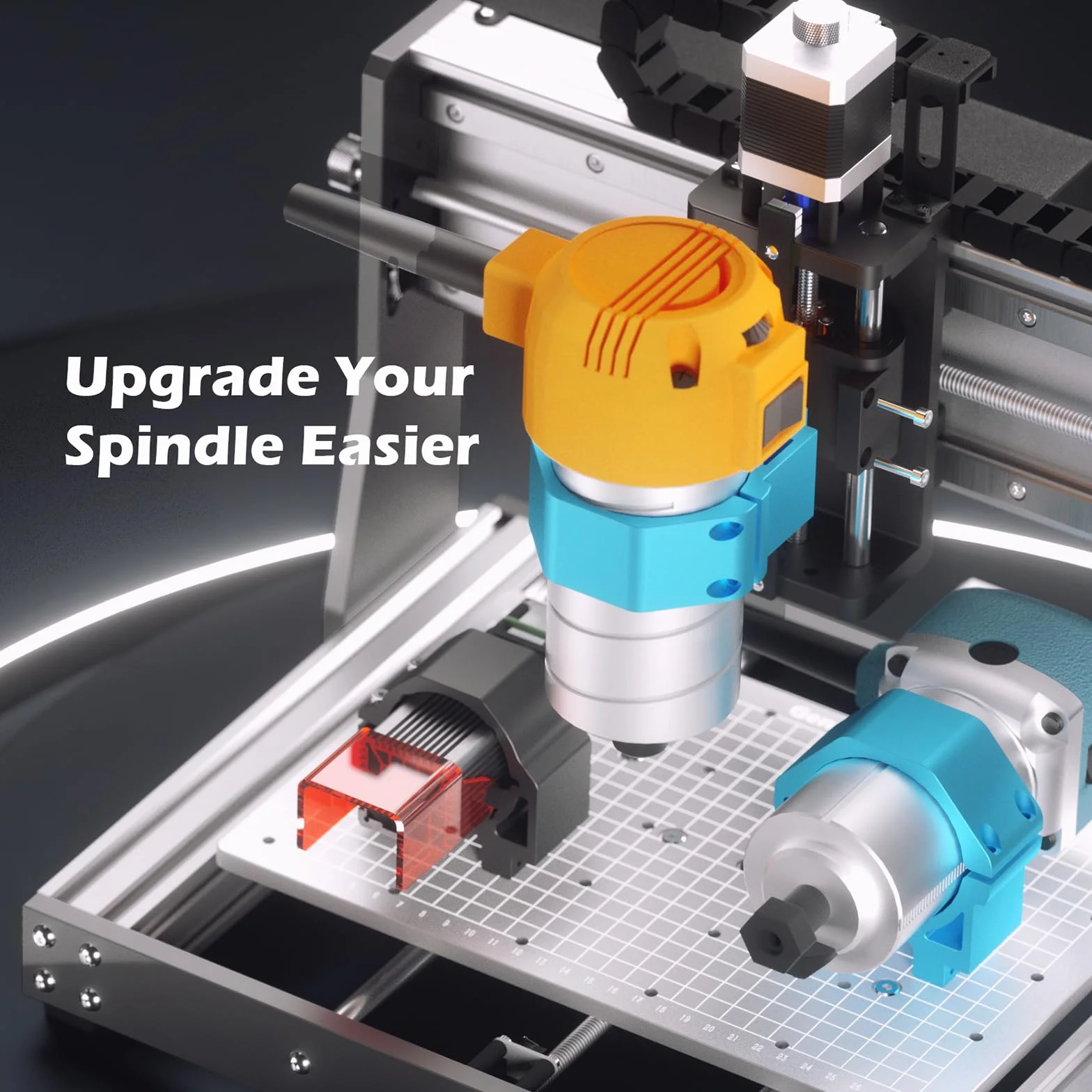 Genmitsu 3020-PRO MAX V2 Frezarka CNC do rzeźbienia metalu i innych, kontroler offline GRBL z wyłącznikami krańcowymi i zatrzymaniem awaryjnym, efektywny obszar roboczy XYZ 300 x 205 x 78 mm