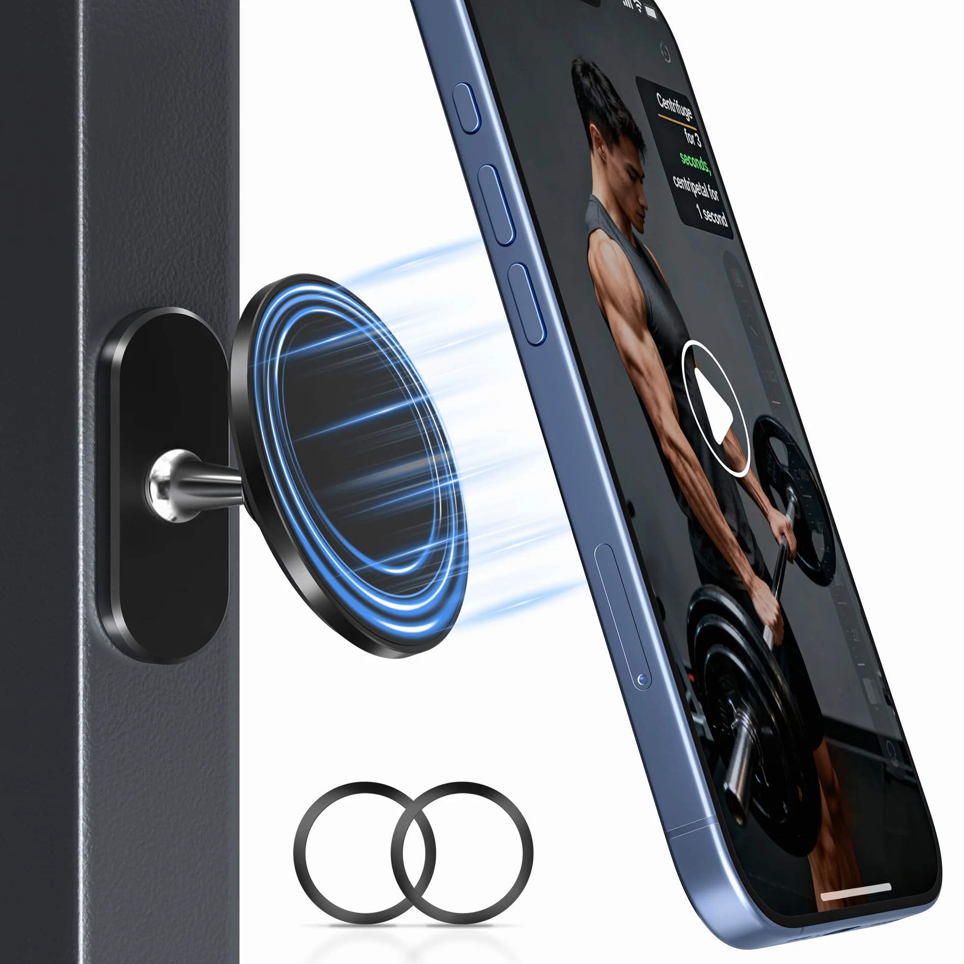 Magnetyczny Uchwyt na Telefon 360° Regulowany Stojak ze Stopu Kompatybilny z MagSafe do iPhone 17 16 15 14 13 12 Smartfonów