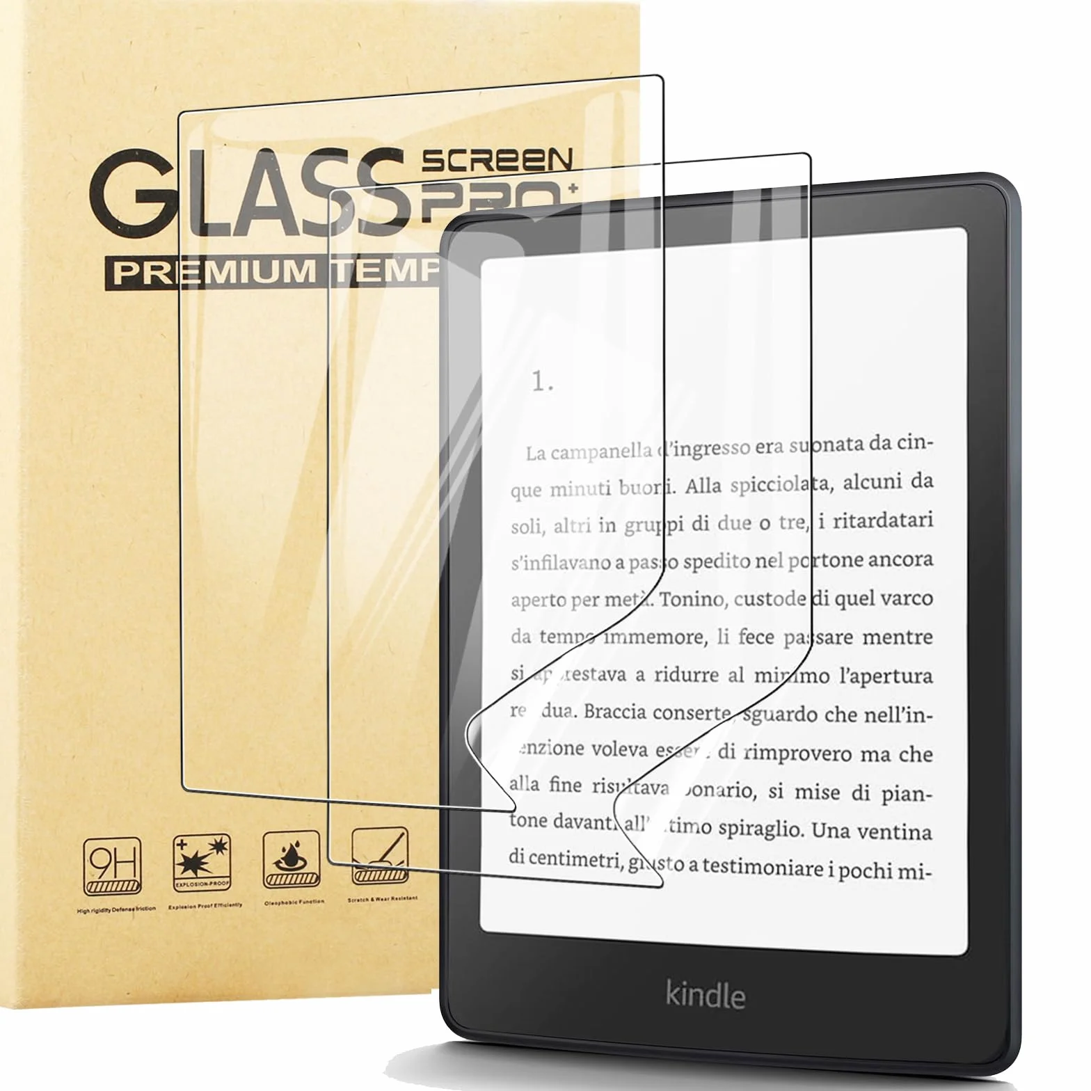 Folia ochronna do Kindle Paperwhite 2024-12. generacji (7 cali), [2 sztuki] [Anti-scratch] HD Screen Protector, bez pęcherzyków, miękka folia ochronna TPU