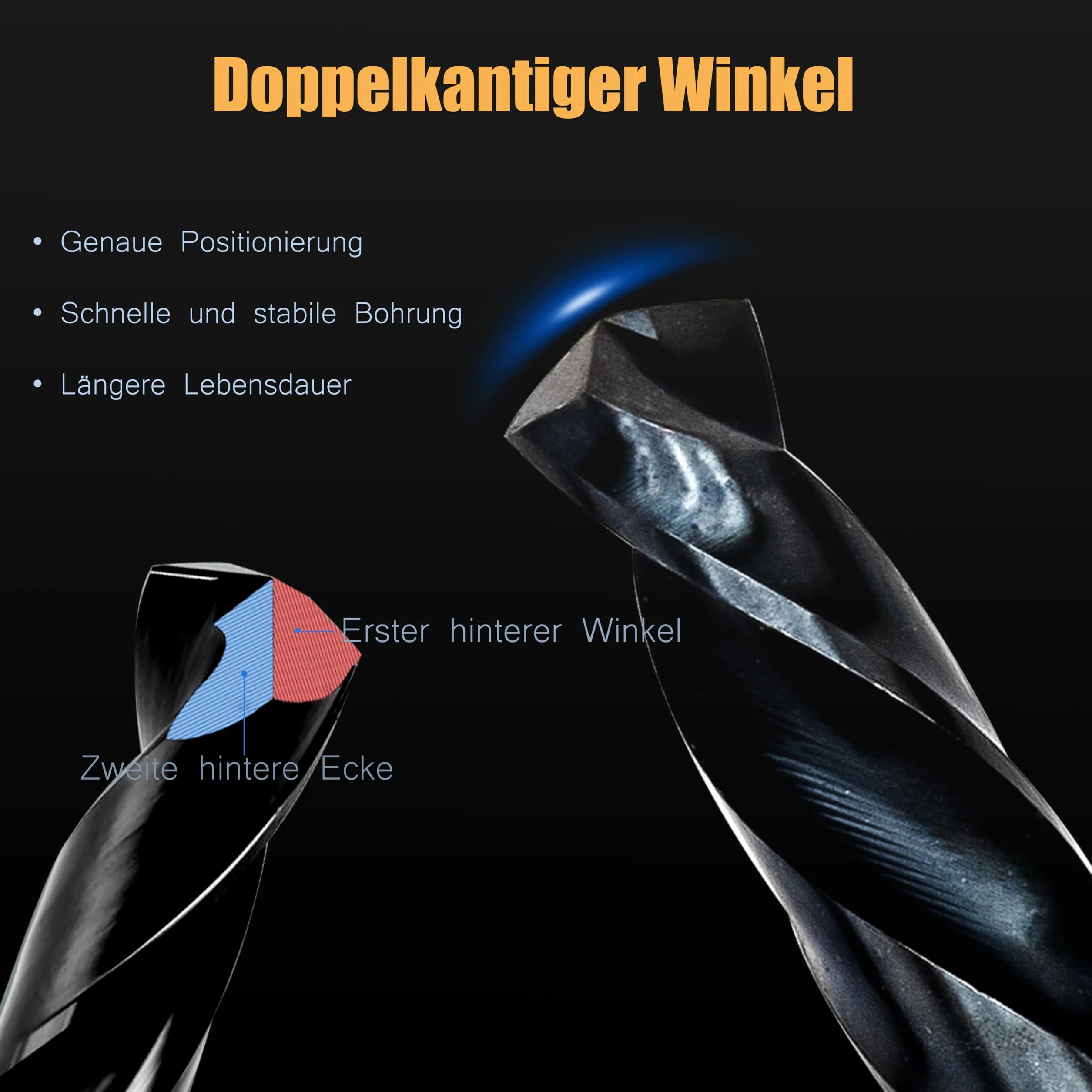 Wiertło HSS M35 Cobalt Twist 8,0 mm, stal szybkotnąca, zestaw 5, pasuje do stali, żeliwa i innych metali (8,0 mm)
