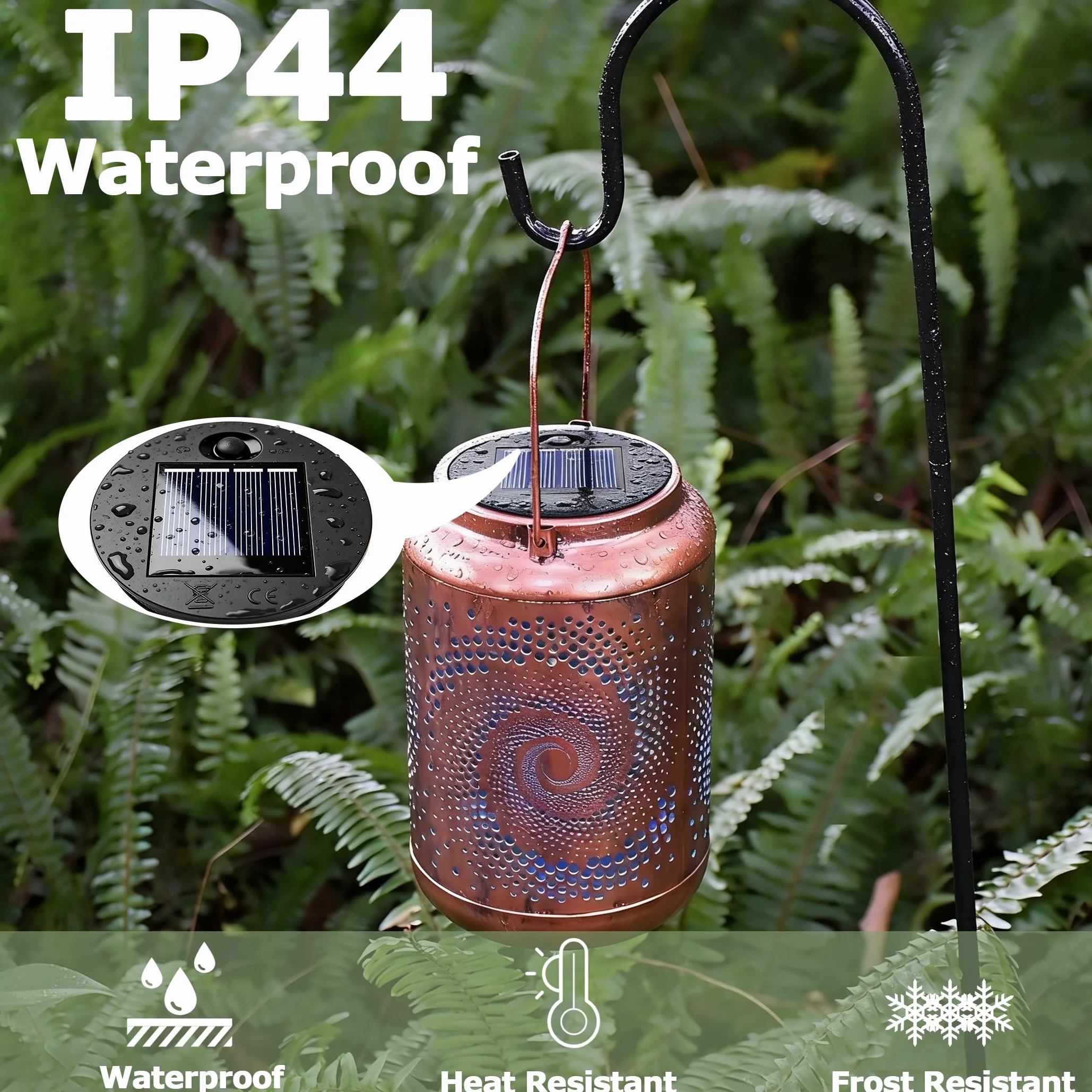 Wymienna górna część lampy solarnej 7 cm do lampionów zewnętrznych, 1,2 V 600 mAh, wodoodporność IP44 z ciepłym światłem, wymienna górna jednostka solarna LED do zewnętrznej lampy ogrodowej, 4 szt