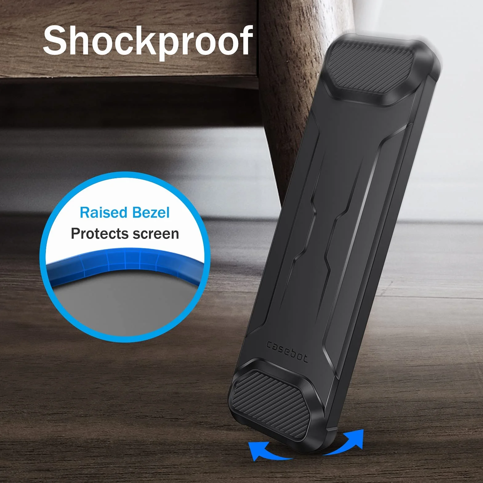 Fintie Etui ochronne do Apple TV Siri Remote 2021, 2022, miękkie, TPU, lekkie, antypoślizgowe, odporne na wstrząsy etui do Apple TV 4K / HD Siri (2. generacji/3. generacji), czarne