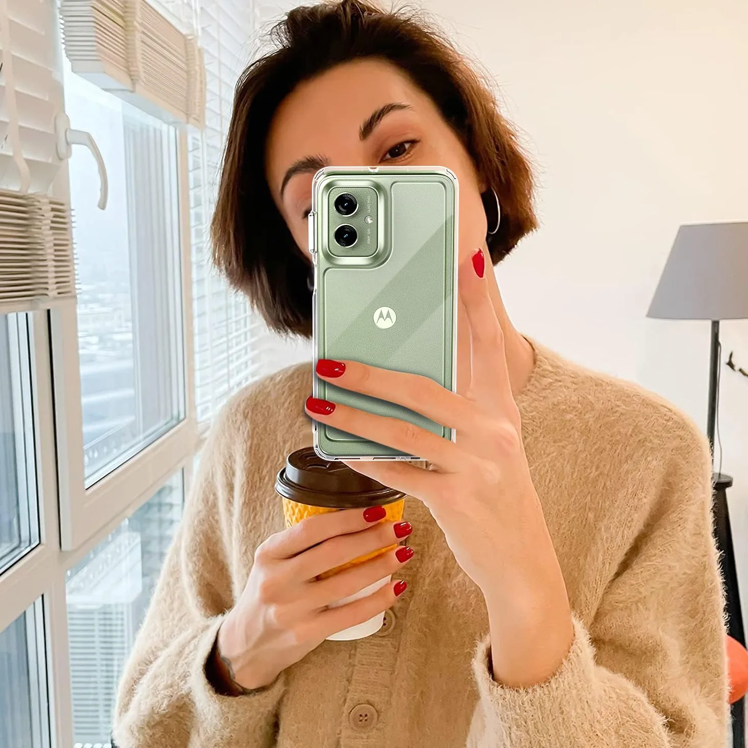iVoler Przezroczysta Obudowa do Motorola Moto G55 5G z 2 Szkłami Hartowanymi, Odporna na Wstrząsy
