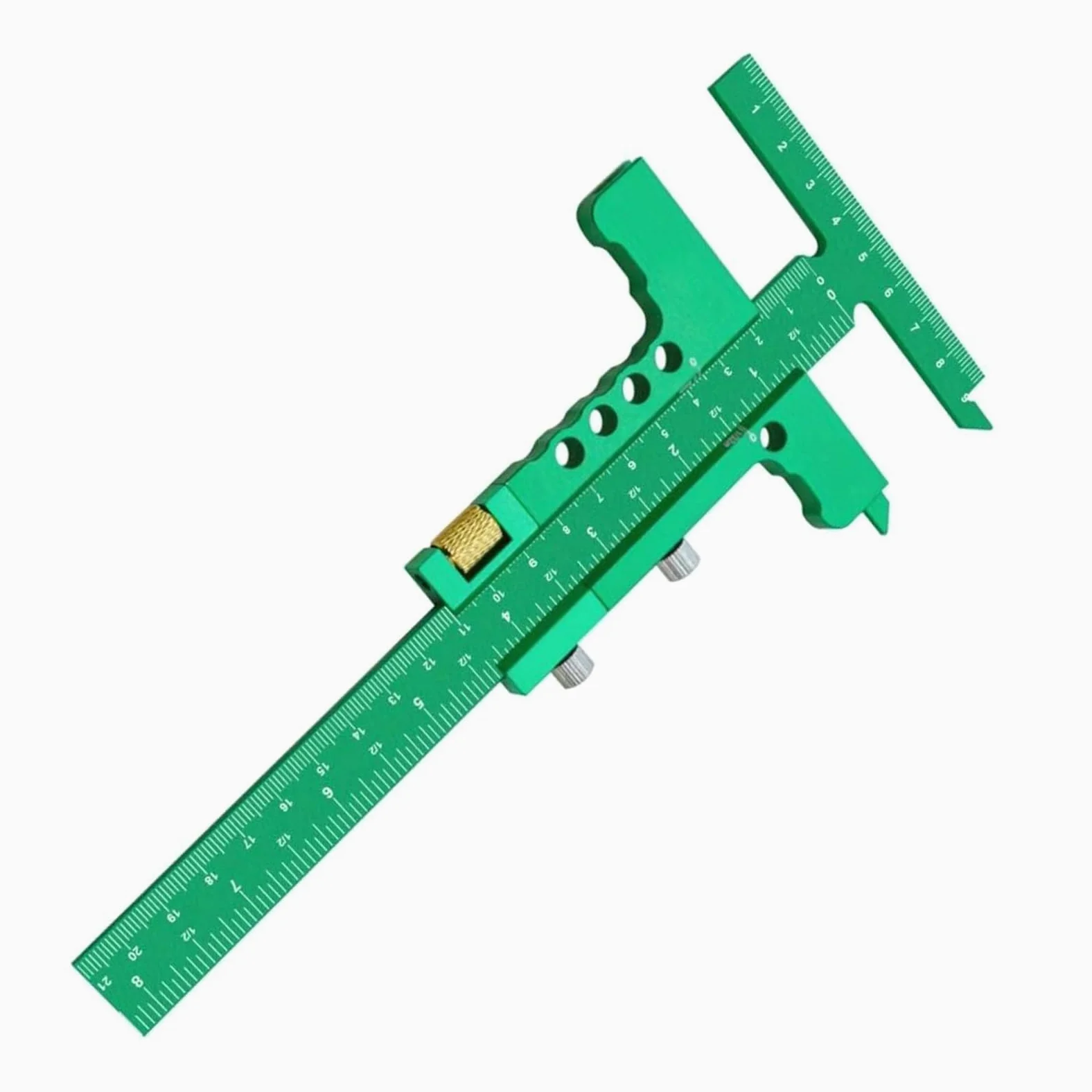 Anodowane aluminium znak Gau z grawerowanym światłem - 0-210 mm Precis wielofunkcyjne narzędzie do polerowania drewna - narzędzie do mocowania w prawdziwej skali