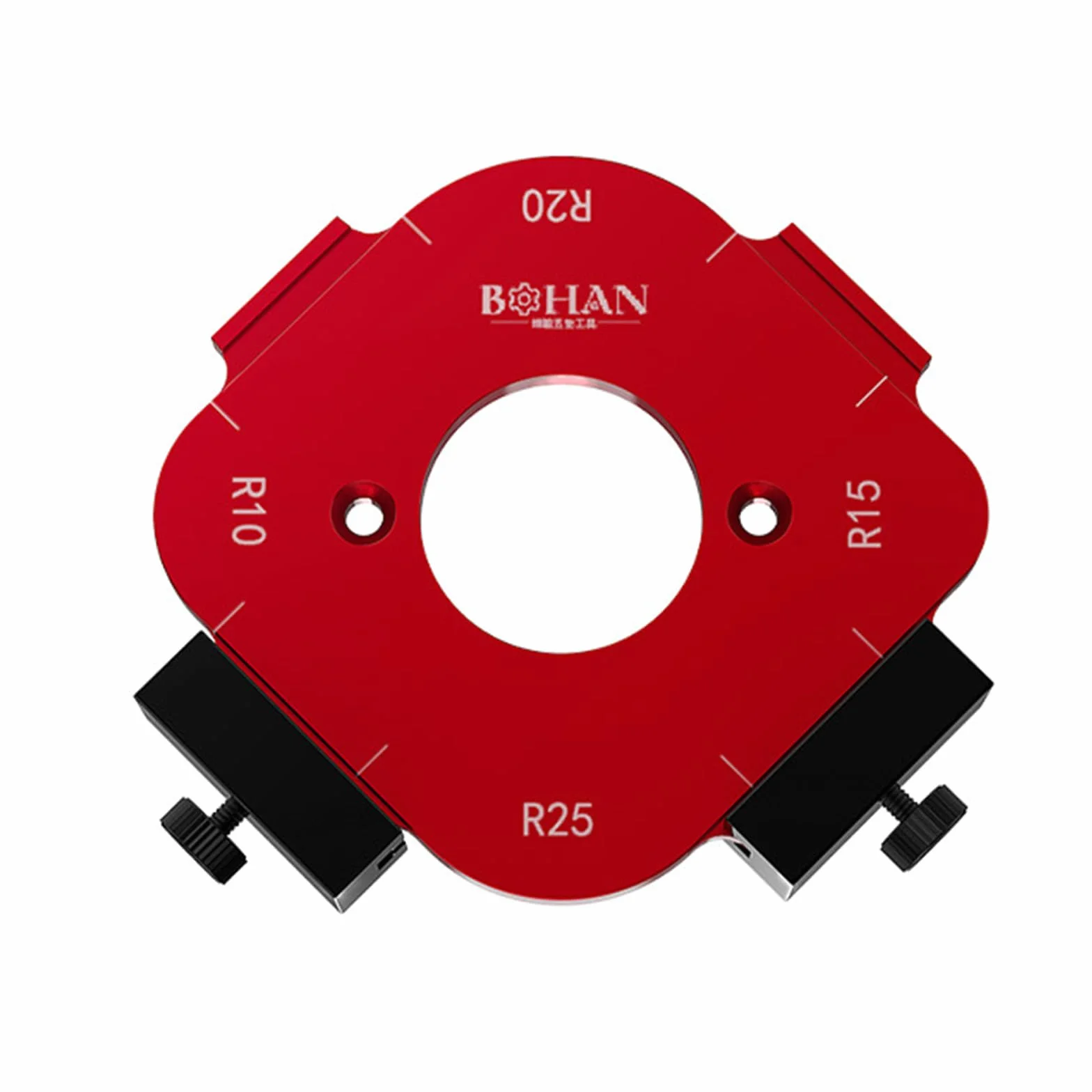 Szablony do frezowania z promieniem narożnym, stop aluminium, promień jigowy, szablony R10 R15 R20 R25 promień jig router do routera, kątownik do obróbki drewna, narzędzie pomocnicze