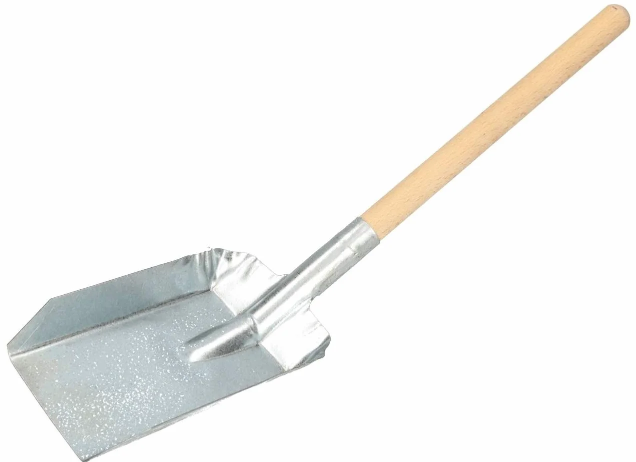 KOTARBAU Łopata do węgla, 480 x 110 mm, ocynkowana, do kominka, do kominka, do popiołu, do pieca, do pieca, do karmy, ocynkowana,