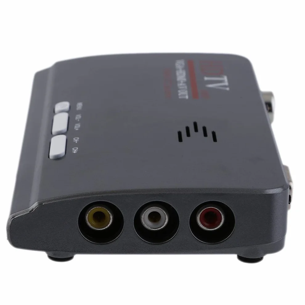HD 1080P VGA DVB-T/T2 AV do VGA TV obudowa z HDMI VGA USB obsługuje MPEG4