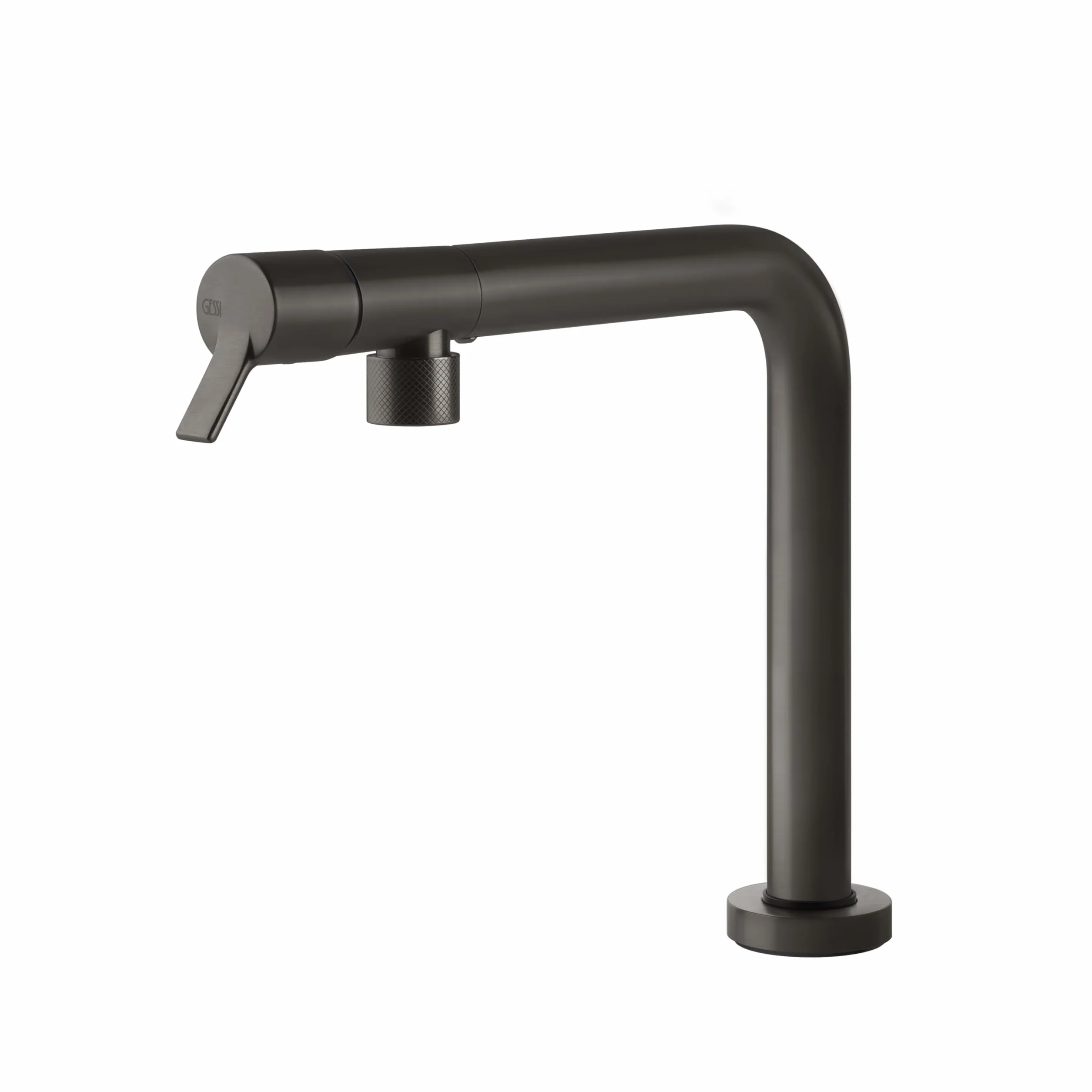 Gessi Montowana bateria jednouchwytowa Su and Giu' 60071 707 wykończenie metal szczotkowany czarny