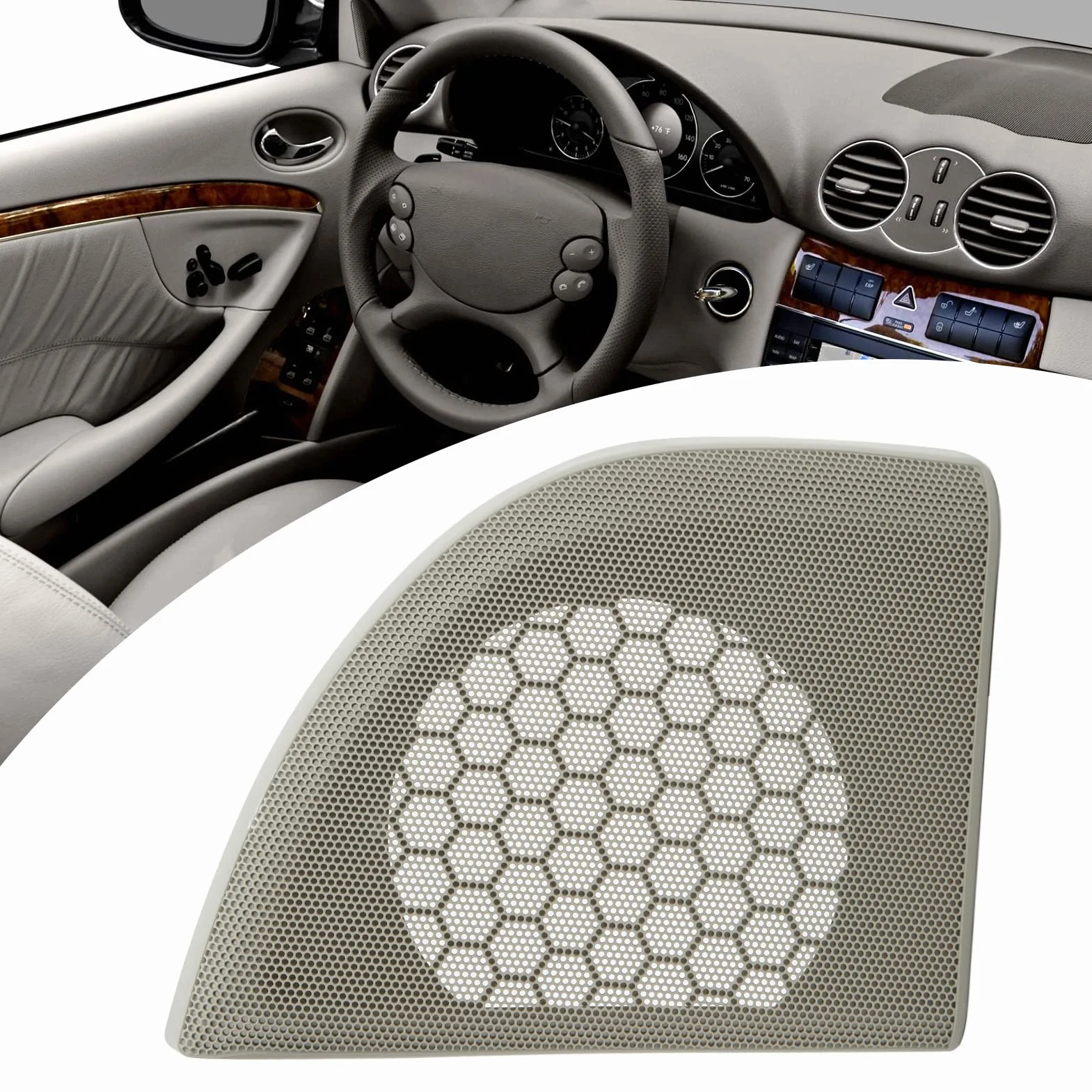 Szara OSłona Głośnika w Drzwiach ABS A20372704887E94 Zamiennik dla C COUPE W203 OS,akcesoria do modeli samochodów