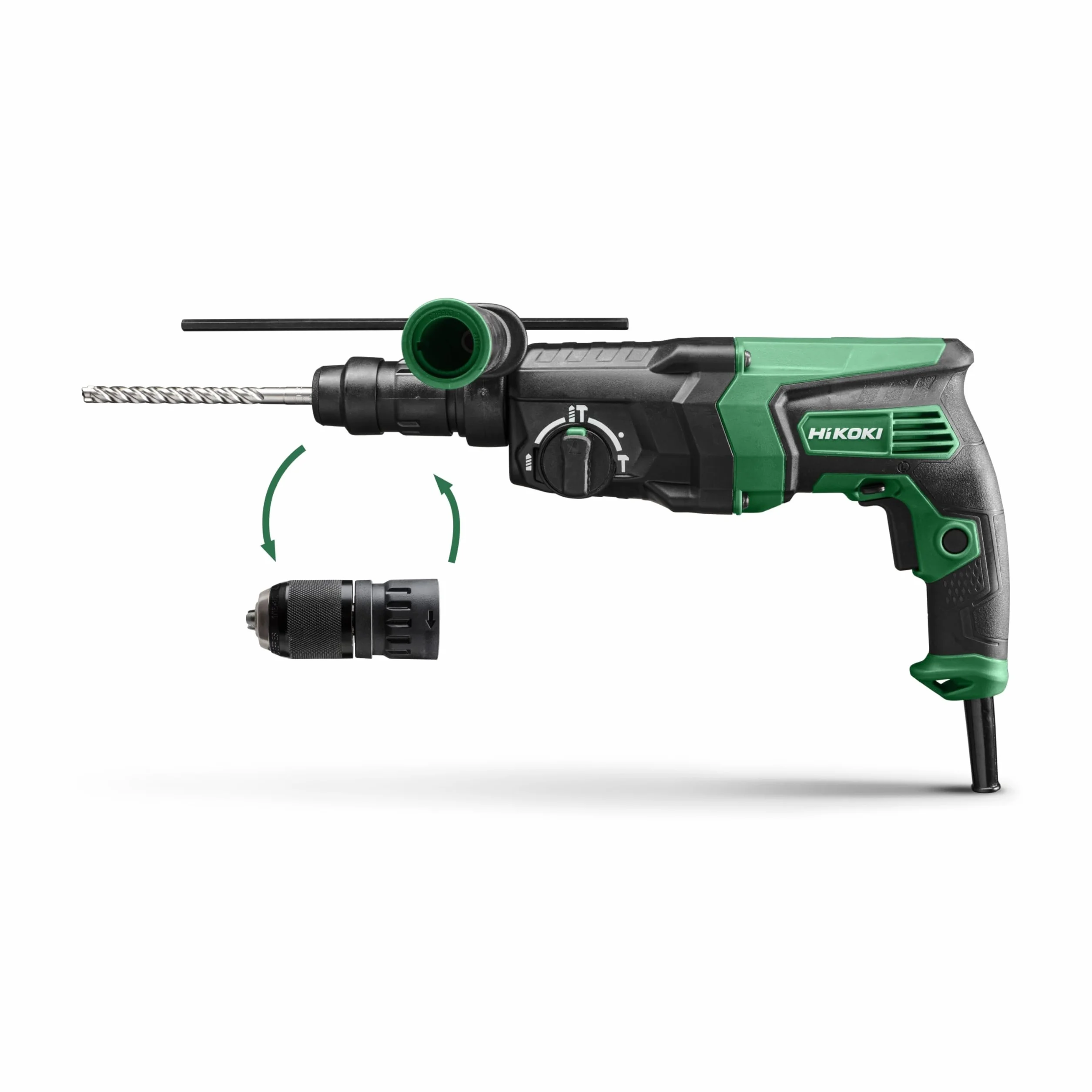 HIKOKI Bohr- & Meißelhammer, DH26PMCWSZ (im Transportkoffer) (830Watt) (SDS-plus) 240V inkl. 13 mm SSBF
