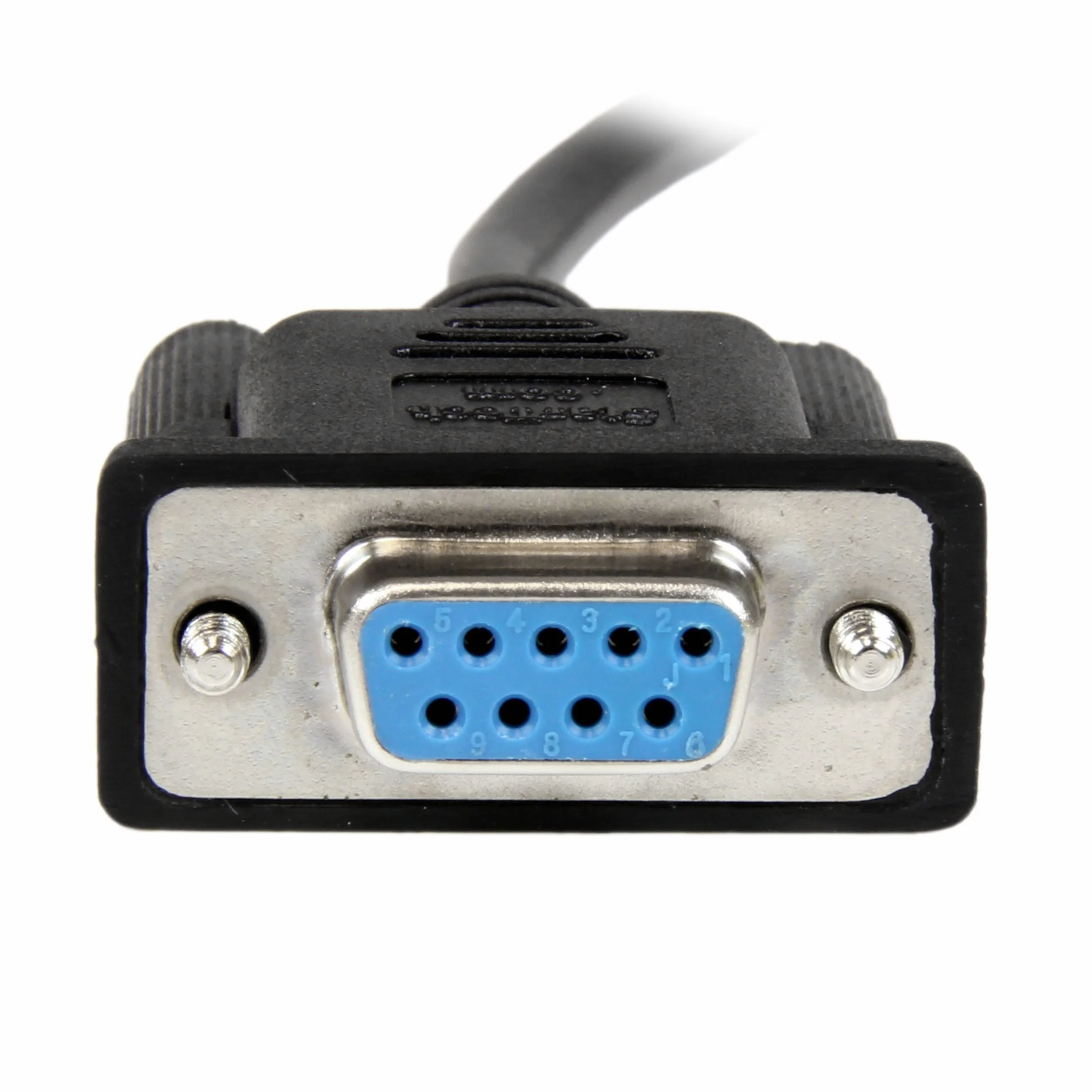 StarTech.com DB9 RS232 kabel szeregowy modem zerowy 2 m 9-pin czarny