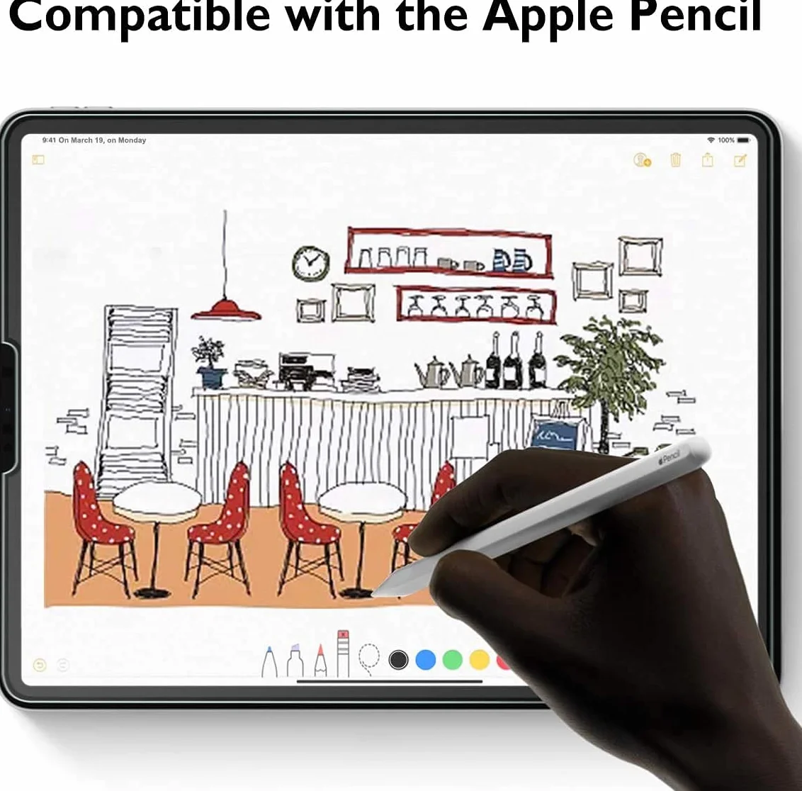 Mothca Matowa Szkło Hartowane Ochronna na Ekran do iPad Pro 11 Cala (2018-2021) i iPad Air 10,9 Cala (2020-2022) 9H