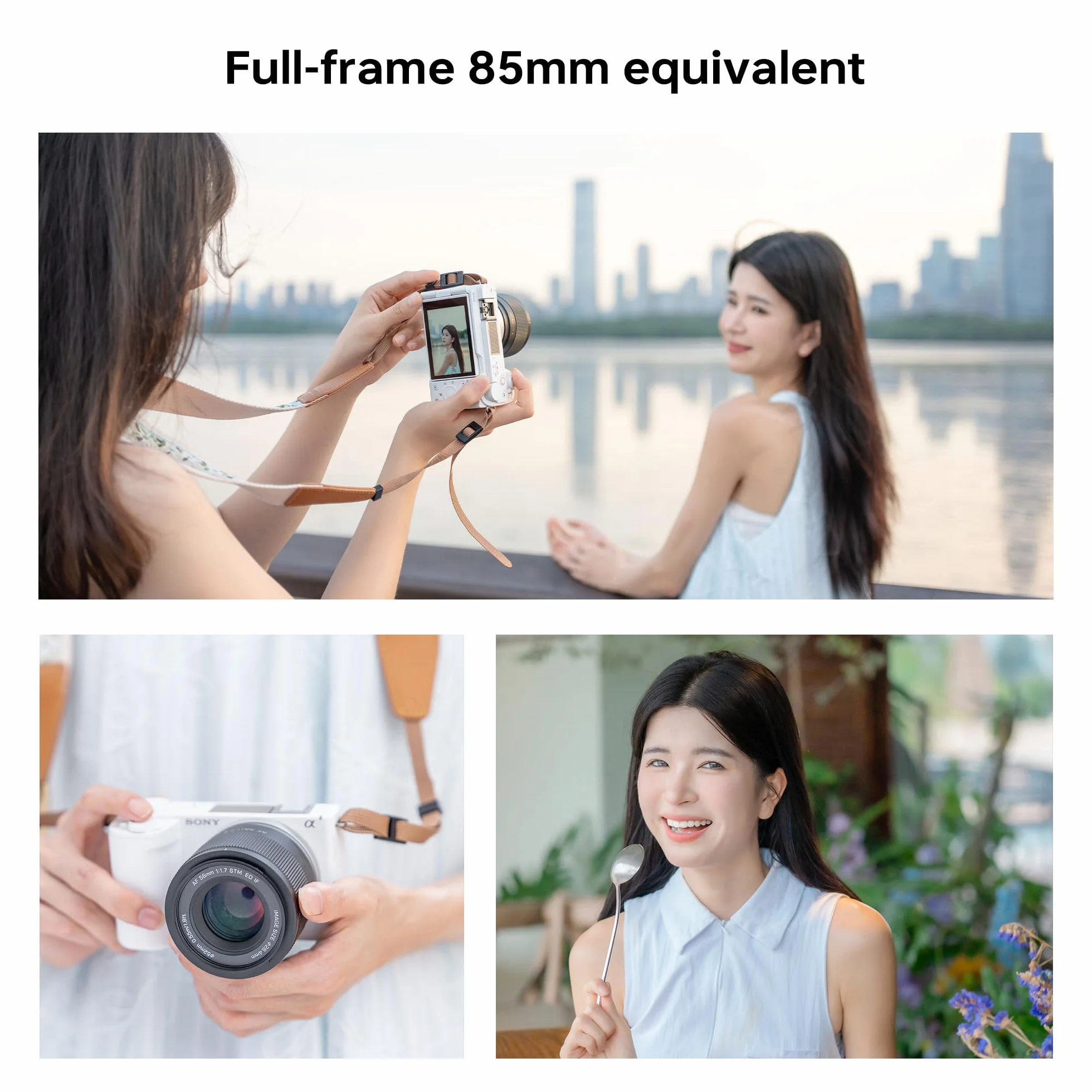 VILTROX 56 mm f1.7 Obiektyw Sony APS-C Prime do A7 A7II A7III A7IV A7R A7RII A7RIII A7RIV A7RV A7S A7SII A7SIII A1 ZV-E1