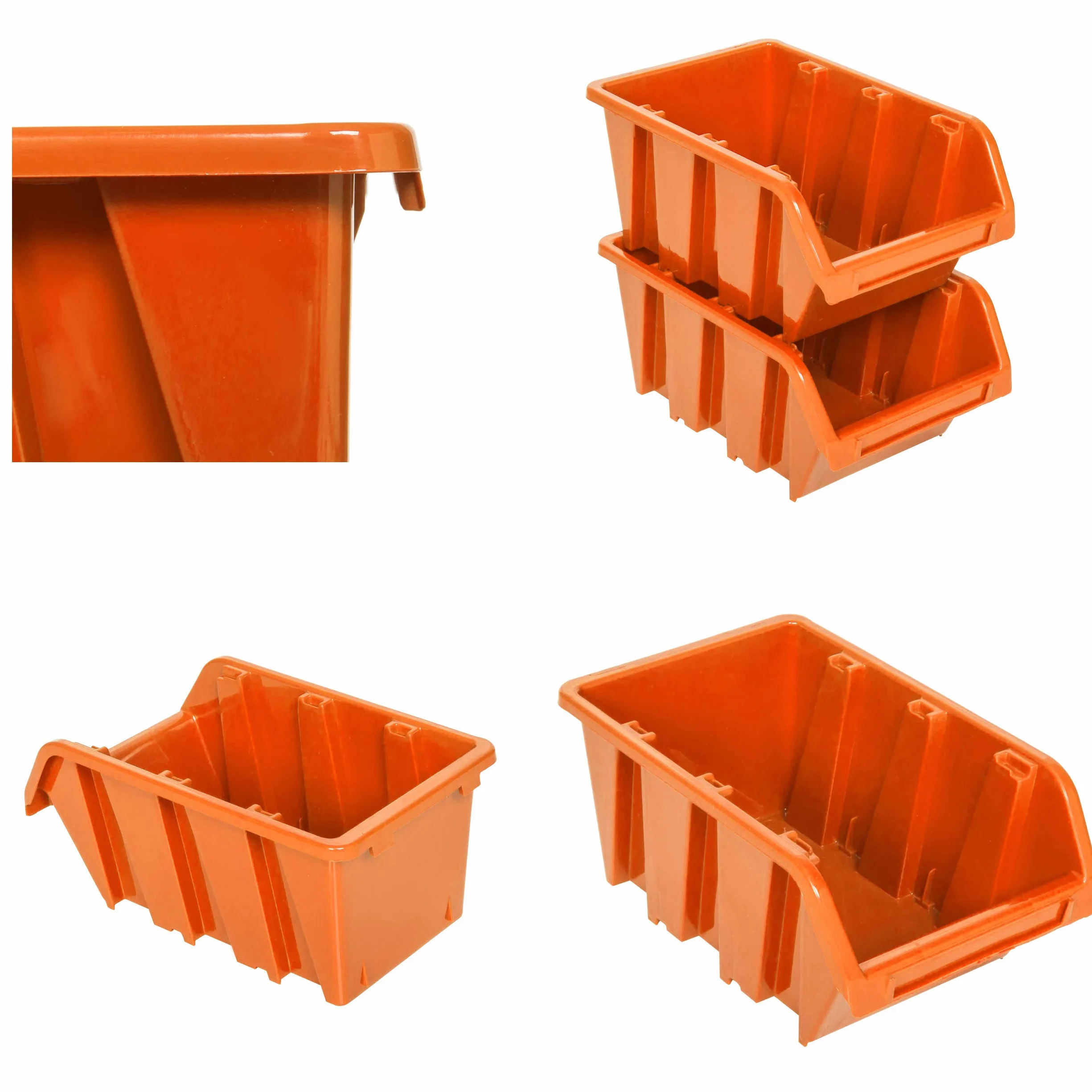 45 szt. pudełek system magazynowy regał ścienny 58 x 117 cm pojemniki do układania w stos pojemniki do przechowywania magazynów, bardzo mocne płyty ścienne, regał rozszerzalny regał warsztatowy regał magazynowy regał warsztatowy regał ścienny regał ścienn