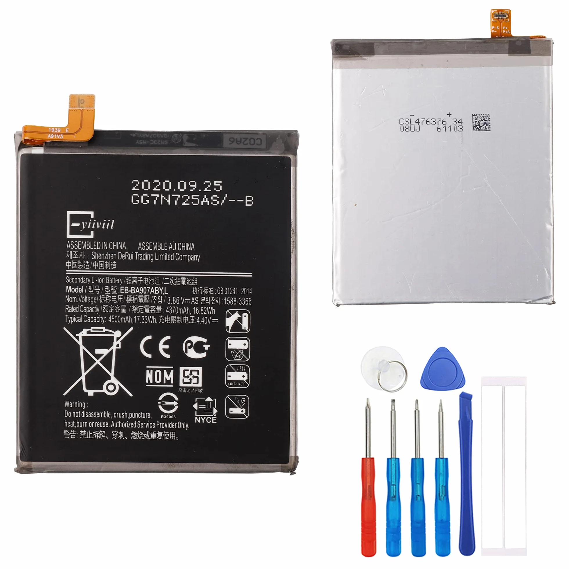 Akumulator zamienny EB-BA907ABY Samsung Galaxy S10 Lite SM-G770F z zestawem narzędzi naprawczych