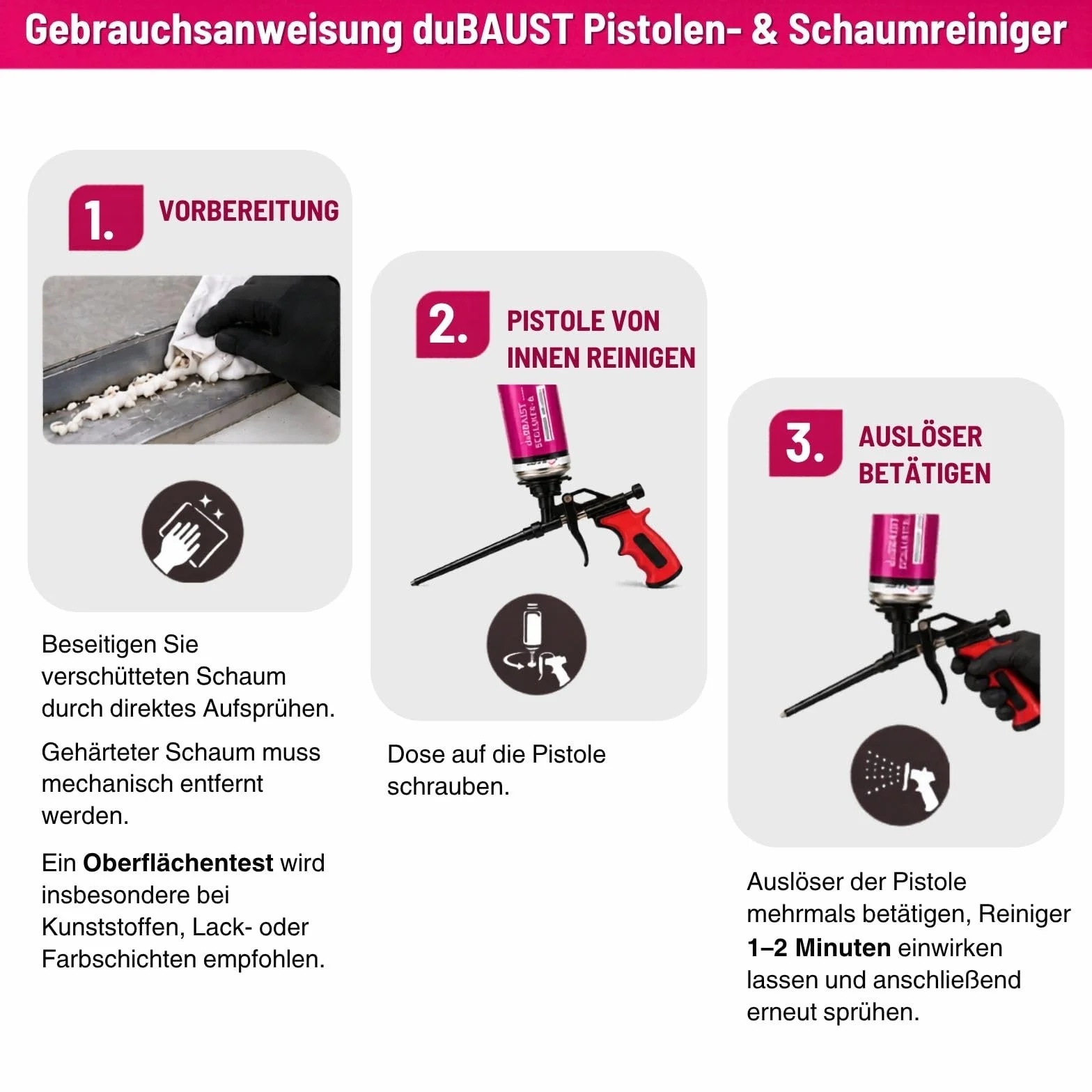 MSP24 Bauschaum Montageschaum Pistolenschaum Zestaw 750 ml Combis PU Dämmschaum o wysokiej izolacji akustycznej B2 (ze środkiem czyszczącym PRS24 500 ml + pistolet do pianki Business, 12x
