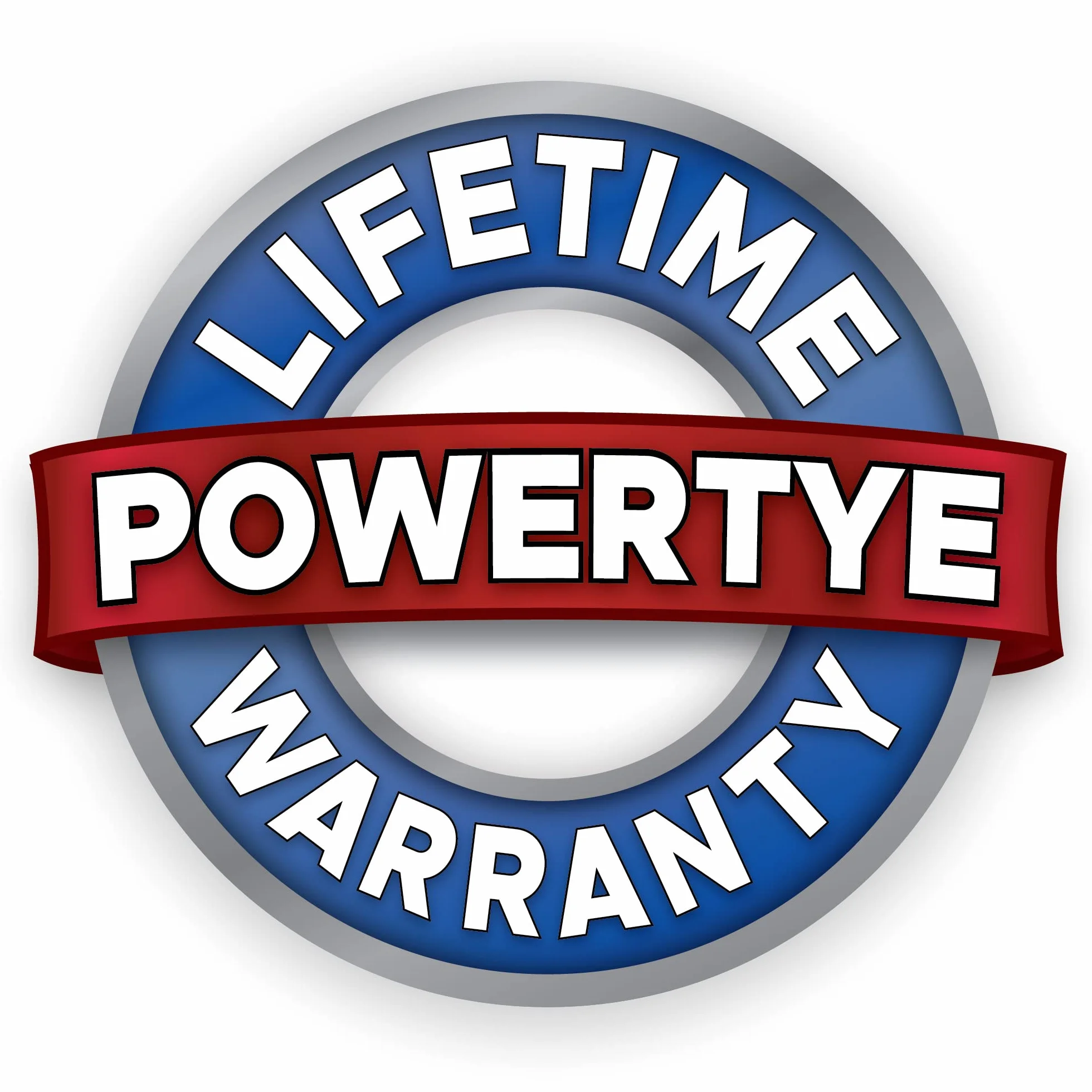 PowerTye Wytrzymałe wiązania z grzechotką, wyprodukowane w USA, z miękkim wiązaniem i karabińczykiem, niebiesko-czarne (para)