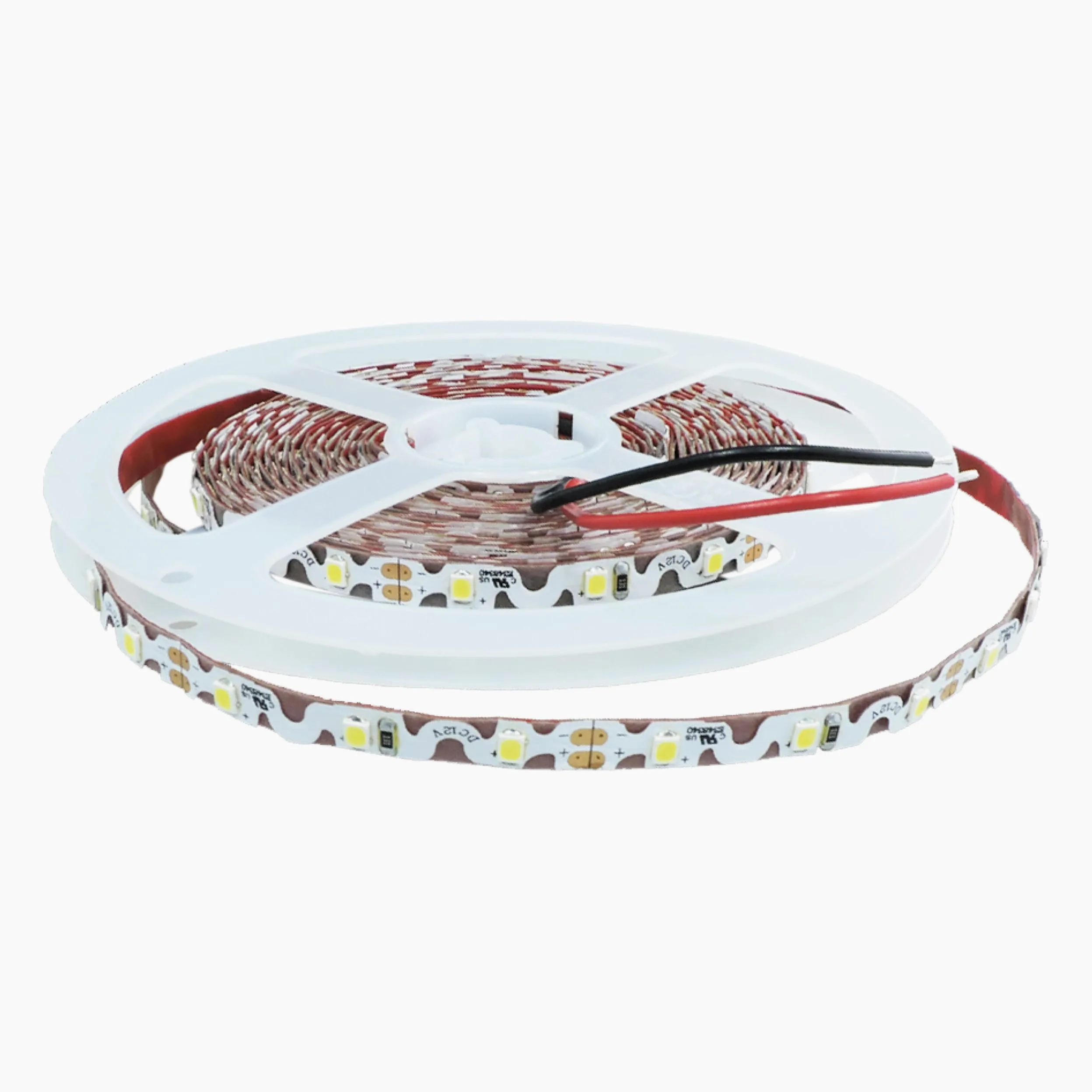12V 16.4ft UL Listed Cool White 2835 SMD Zig-Zag LED Strip Lights Dimmable 660lm/m 6.2W/m 300 LEDs 60 LEDs/m IP33 Non-Waterproof Rope adhesive for bedroom kitchen under cabinet