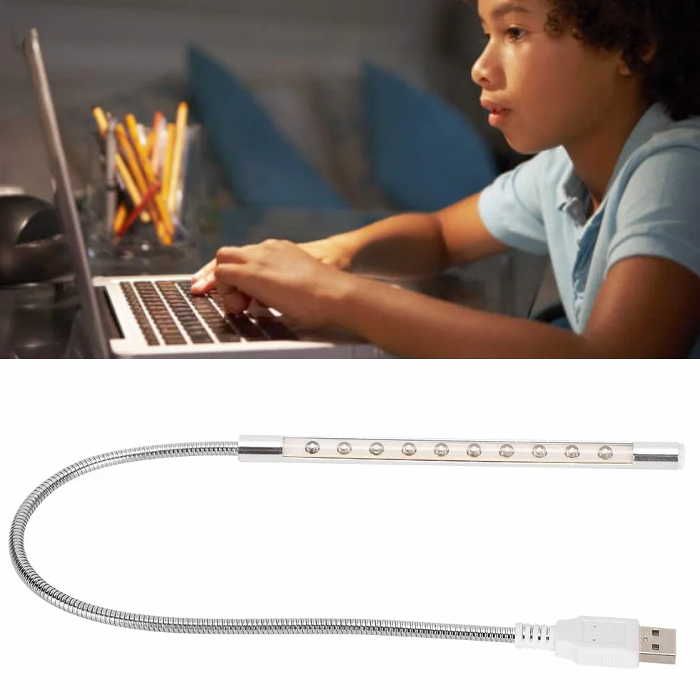 Przenośne oświetlenie LED USB 5V 1W Białe światło do komputera