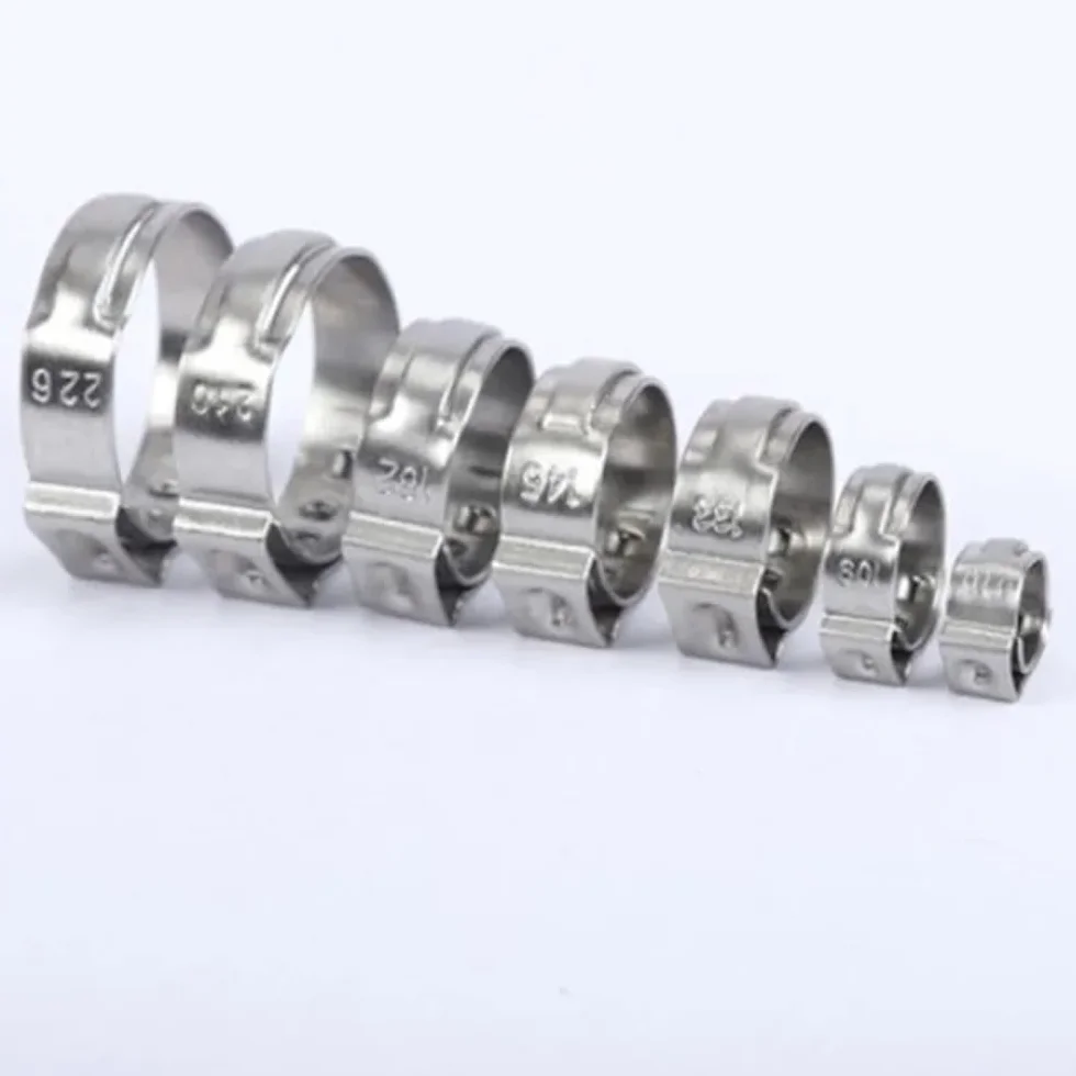 Zaciski do węży, pierścienie zaciskowe, 5-20 szt./partia, 5,3 mm do 50 mm, zacisk do rur ze stali nierdzewnej 304, pojedyncze zaciski do węża do uszu, zestaw pojedynczy, (10,8 13,3 mm, 10 szt.)