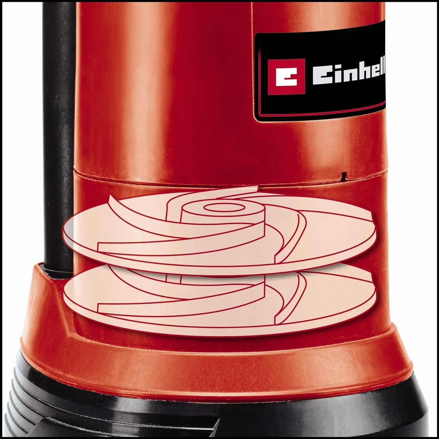 Einhell GE-PP 5555 RB-A Pompa do beczki deszczowej (550 W, pompa kombinowana 2 w 1, zanurzeniowa pompa ciśnieniowa i beczka przeciwdeszczowa, automatyczna funkcja z ochroną przed pracą na sucho,