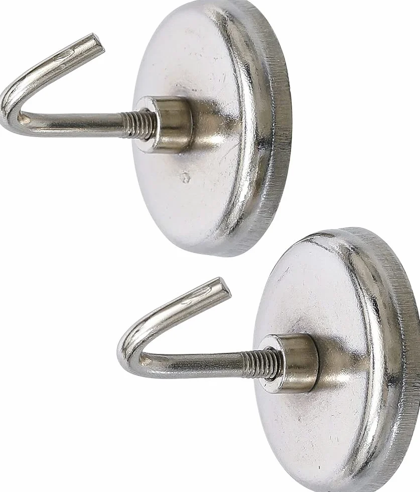 BGS Diy 79913 | Hak magnetyczny | okrągły | Ø 34 mm | 2 szt. | 3,5 kg