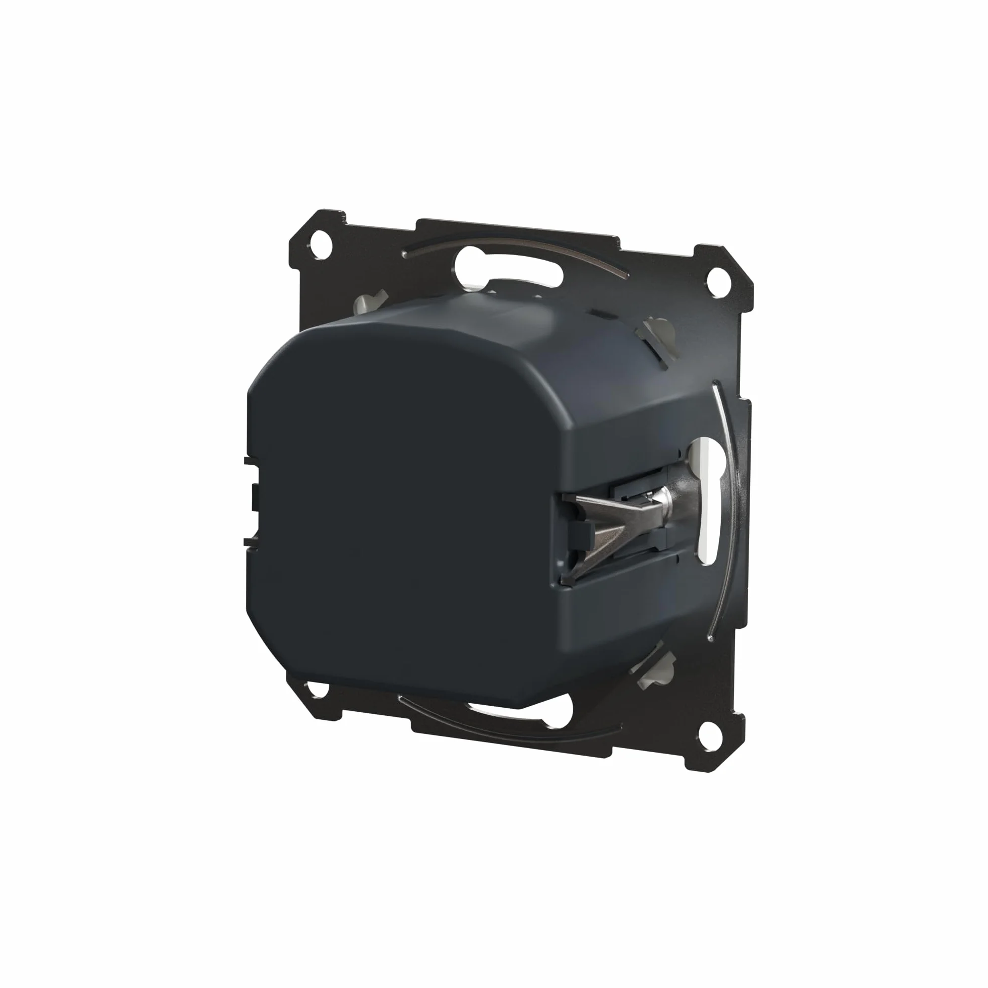 Schneider Electric Asfora EPH6870121D ściemniacz, ściemniacz obrotowy do lamp LED, lampy halogenowe, 230 V, 0-370 W, podtynkowy, sekcja fazy, biały