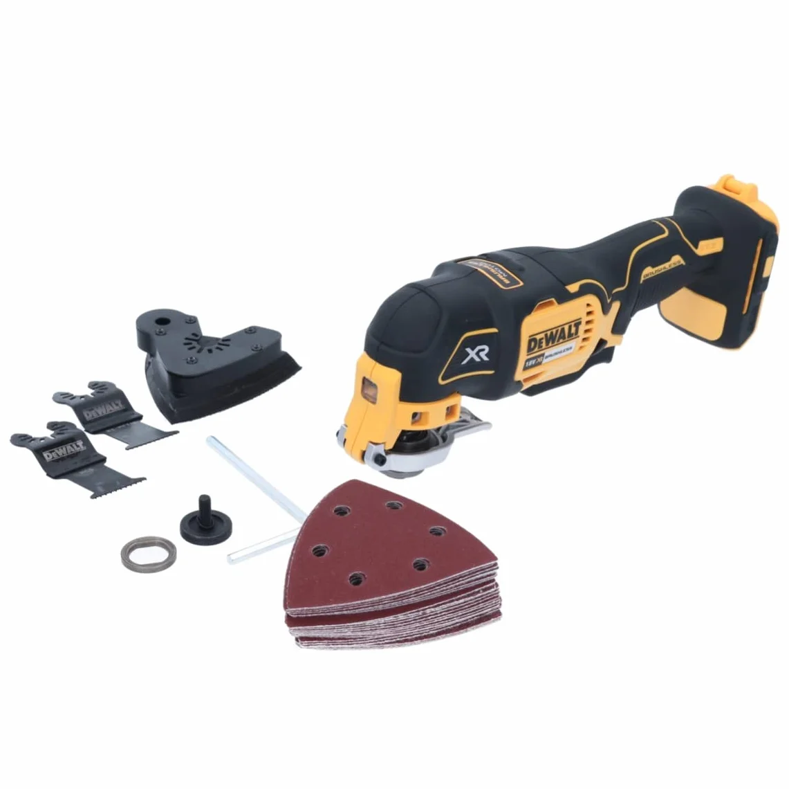 DEWALT Bezszczotkowe narzędzie oscylacyjne 18 V XR z akcesoriami DCS355N-XJ