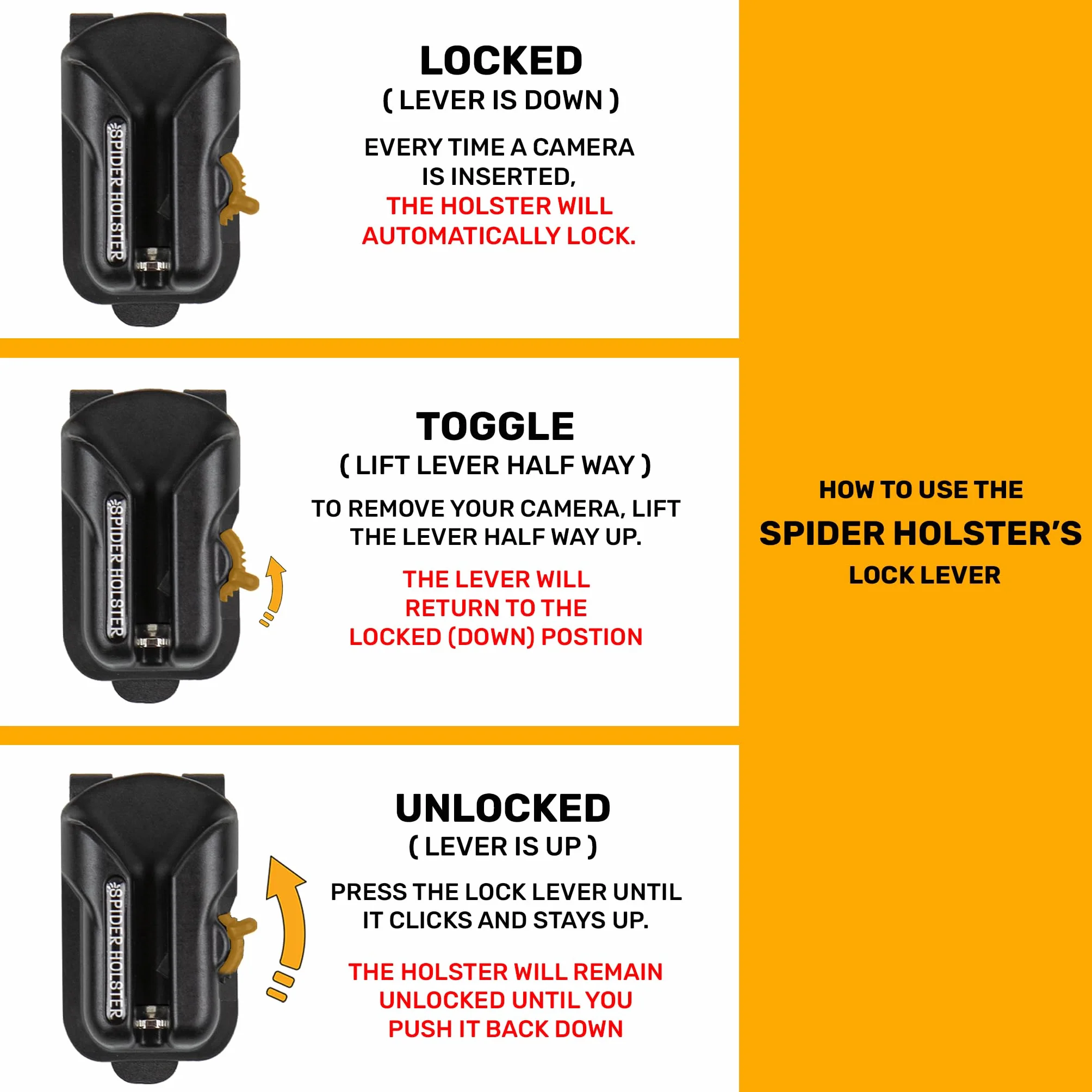 Spider X Belt Holster Set z klipsem na aparat, bezlusterkową płytą i adapterem plecaka