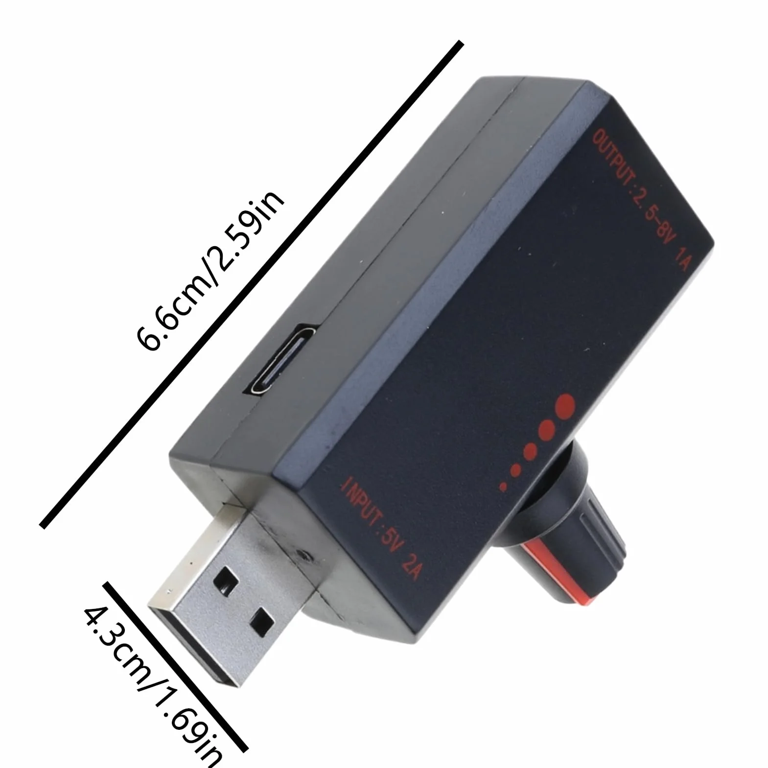 Regulator prędkości wentylatora USB 5V reduktor indukcyjny regulowany